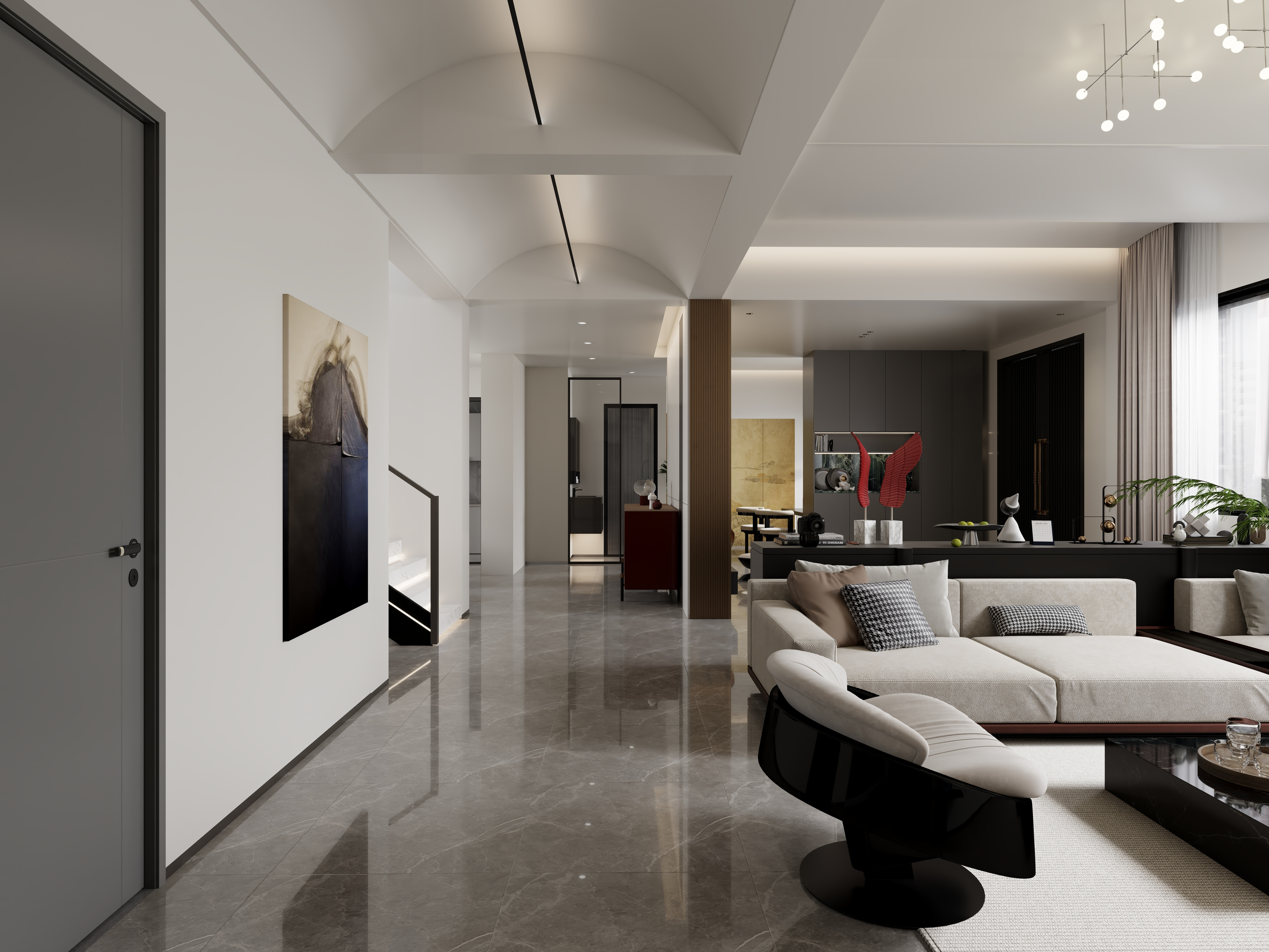 御和视觉-现代轻奢别墅-装修设计方案