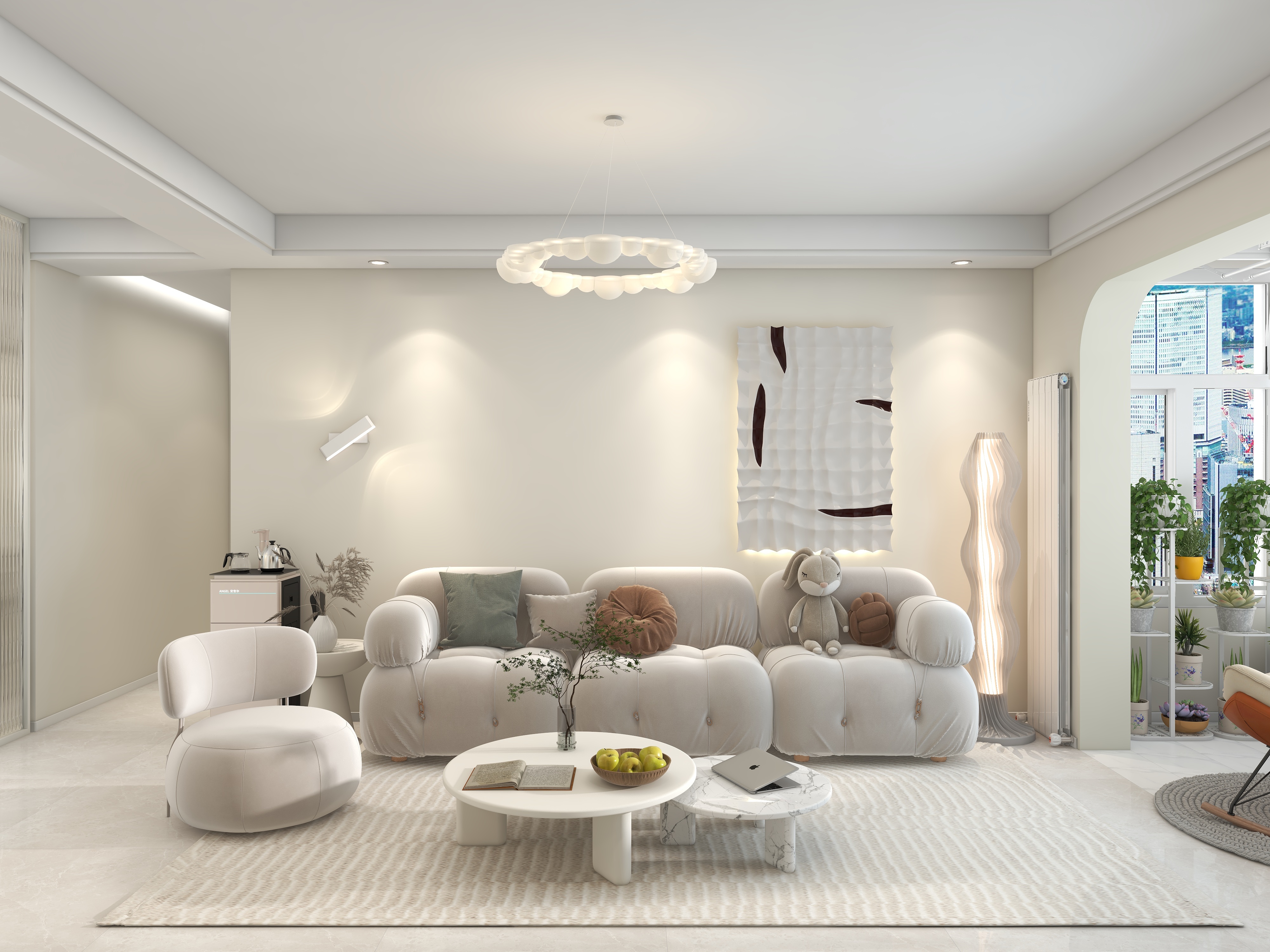 四月蚂蚁子弹飞-美式79㎡2室装修效果图