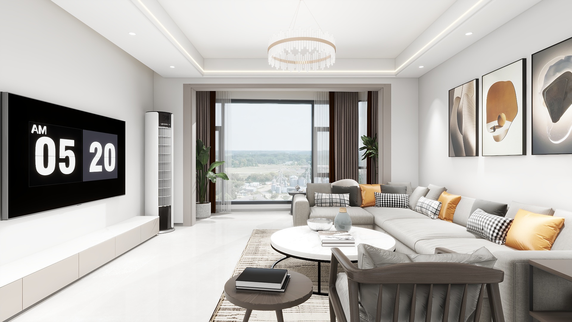 黔南云锦装饰姚大海-小上海花园现代简约132㎡4室-装修设计方案