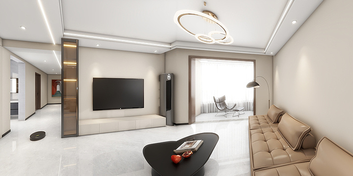 宝鸡斑马线装饰装修-景业府13-18方案-修改+灯光-装修设计方案