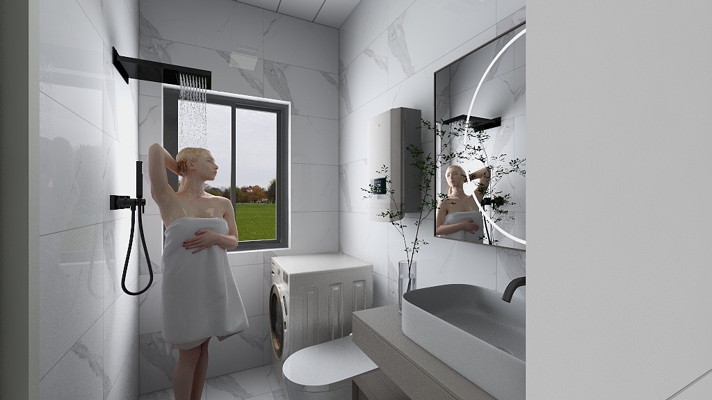 孙卓-硬装专业等级考核户型-副本-装修设计方案