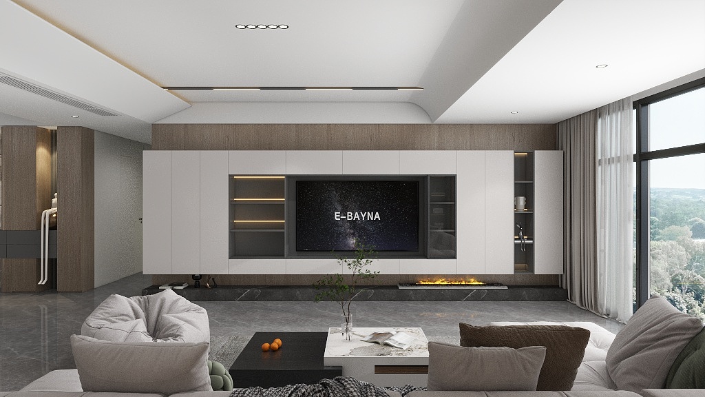 木子小先生-广东佛山混搭风格大平层装修效果图