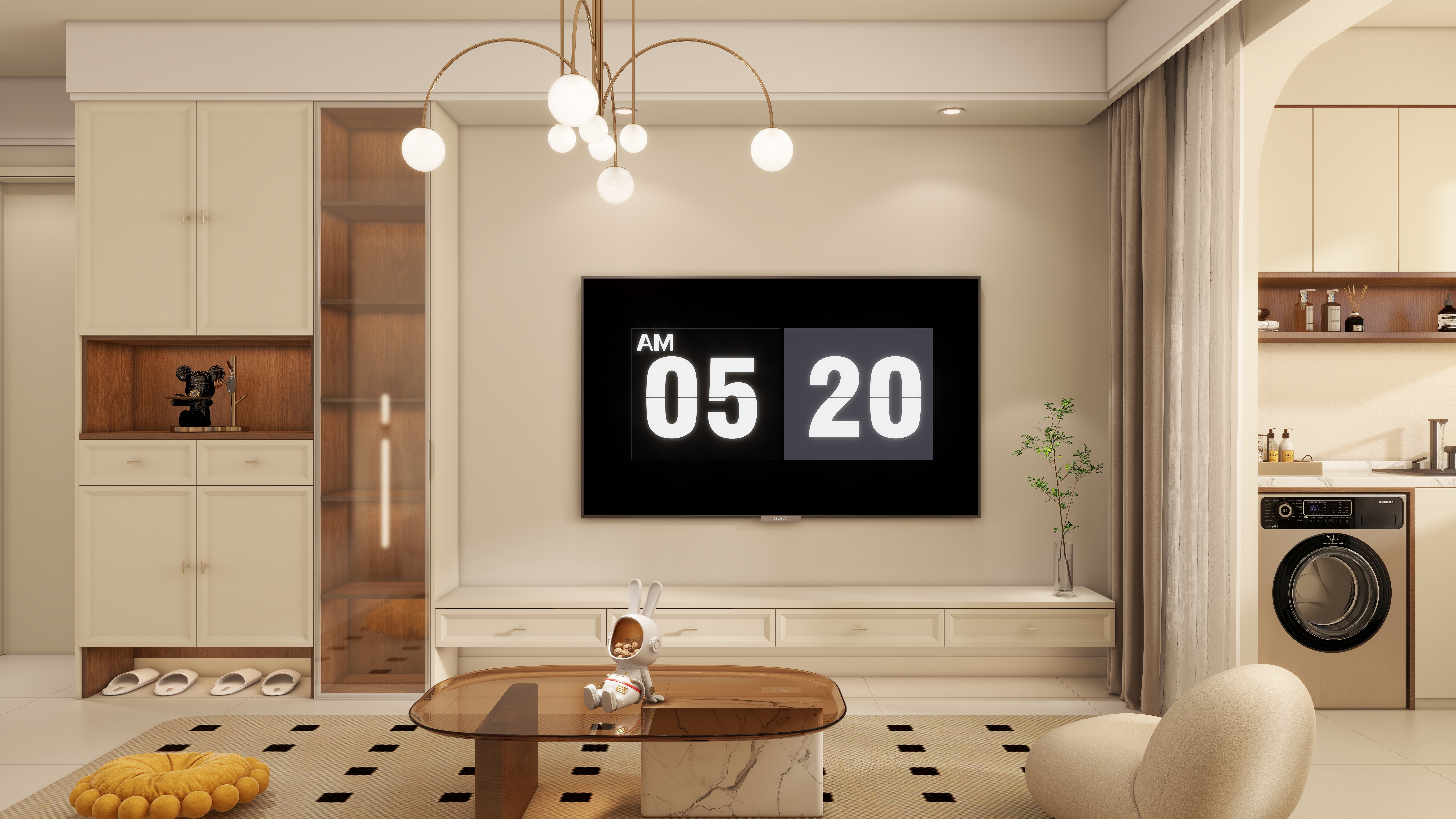 设计师-郭璇-嘉荷雅筑87㎡2室装修效果图