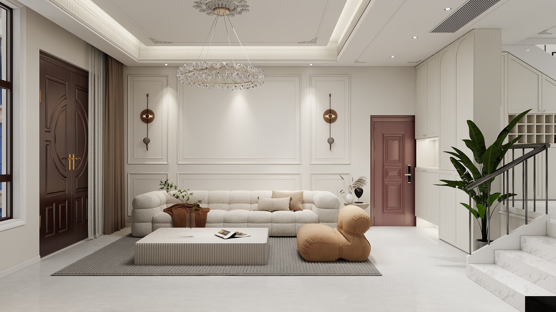 毛昕-世纪花园复式法式-装修设计方案