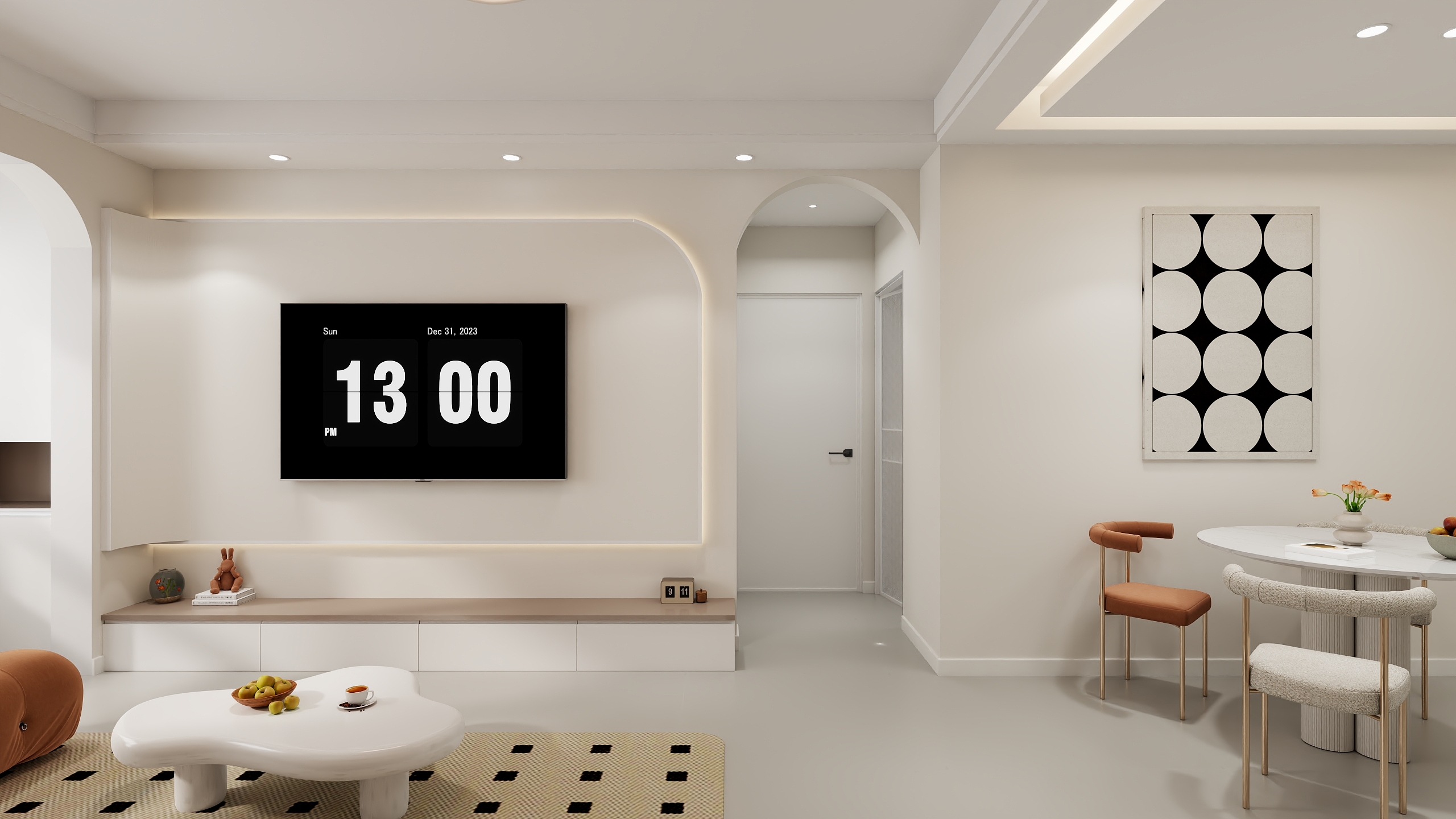 徐雪芳-雅居苑82平米2室奶油风-装修设计方案