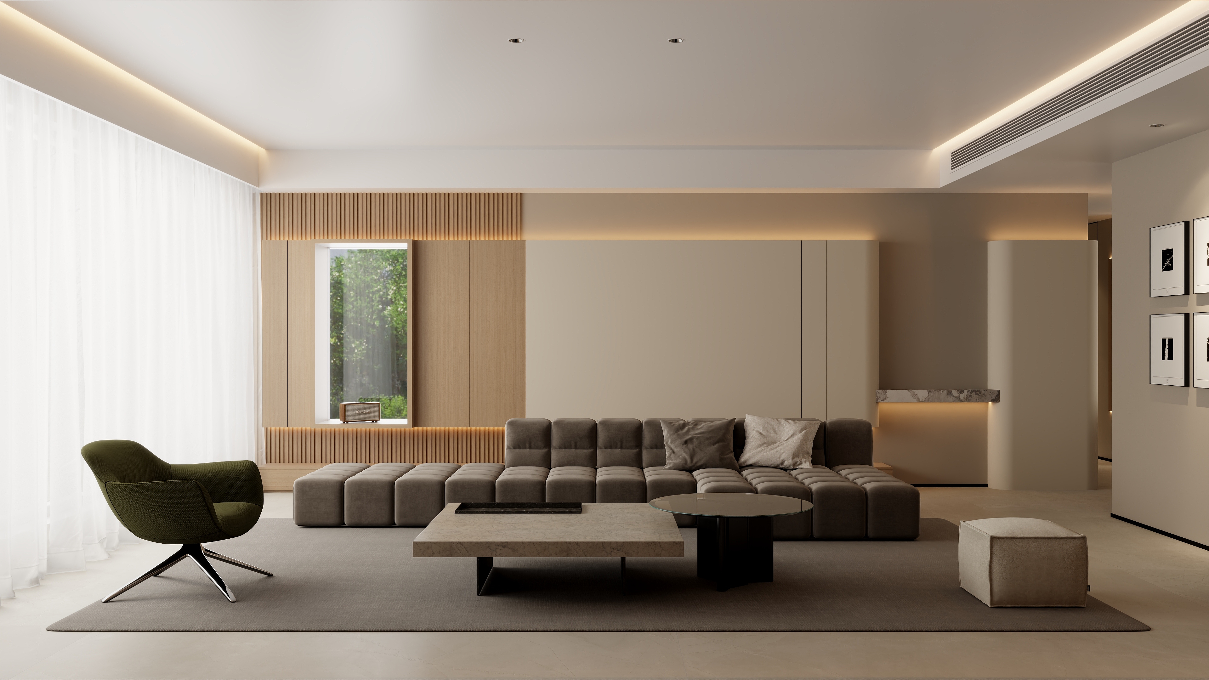 宸玺设计-恒裕城A11栋02户型-意式极简-装修设计方案