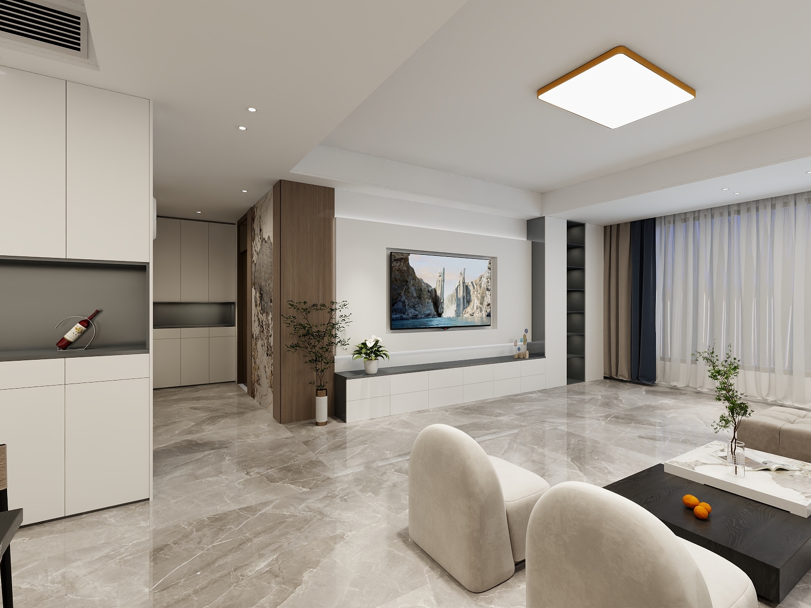 淄博苏苏-160㎡2室-装修设计方案