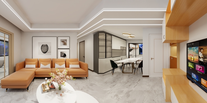 倪伟华-美筑 橡树澜湾D1户型140-装修设计方案