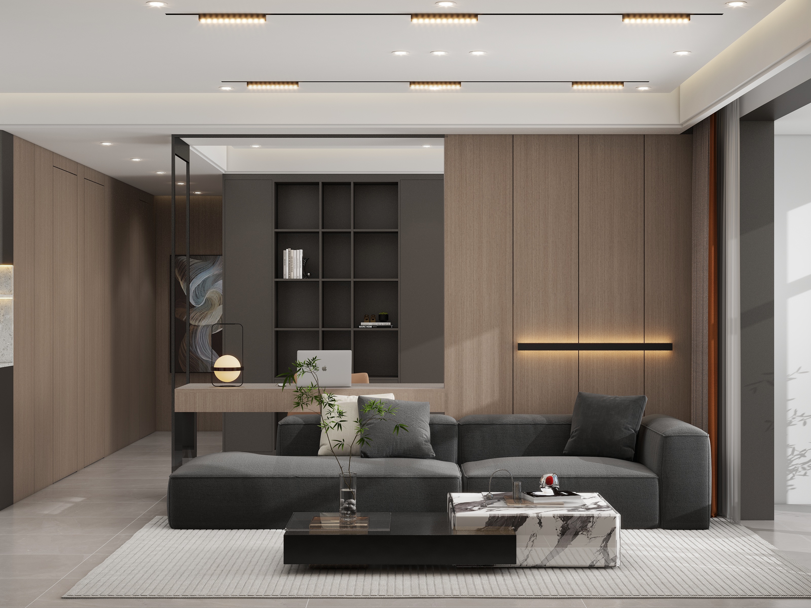 宜乐居智能家居-龙誉湾63㎡客餐厨意式-装修设计方案