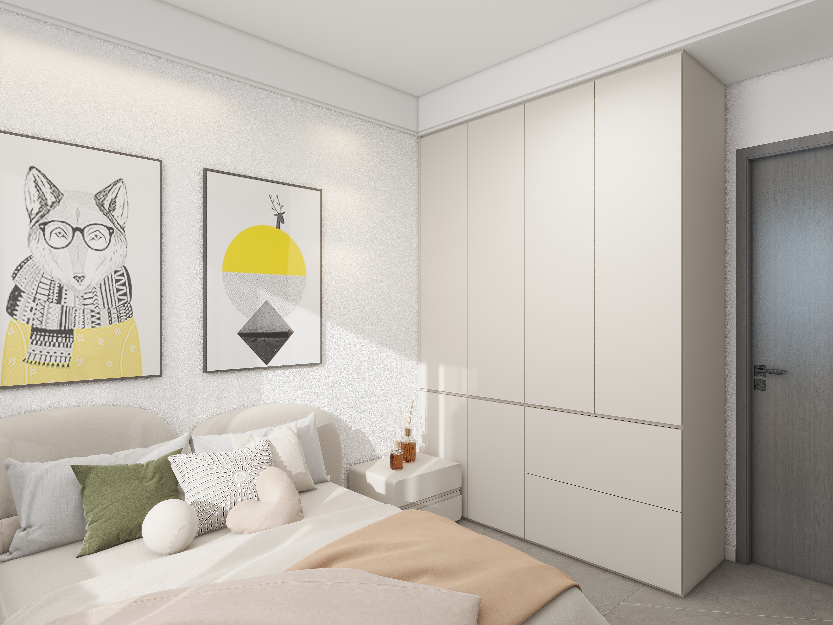 禾夕何-99㎡1室-装修设计方案