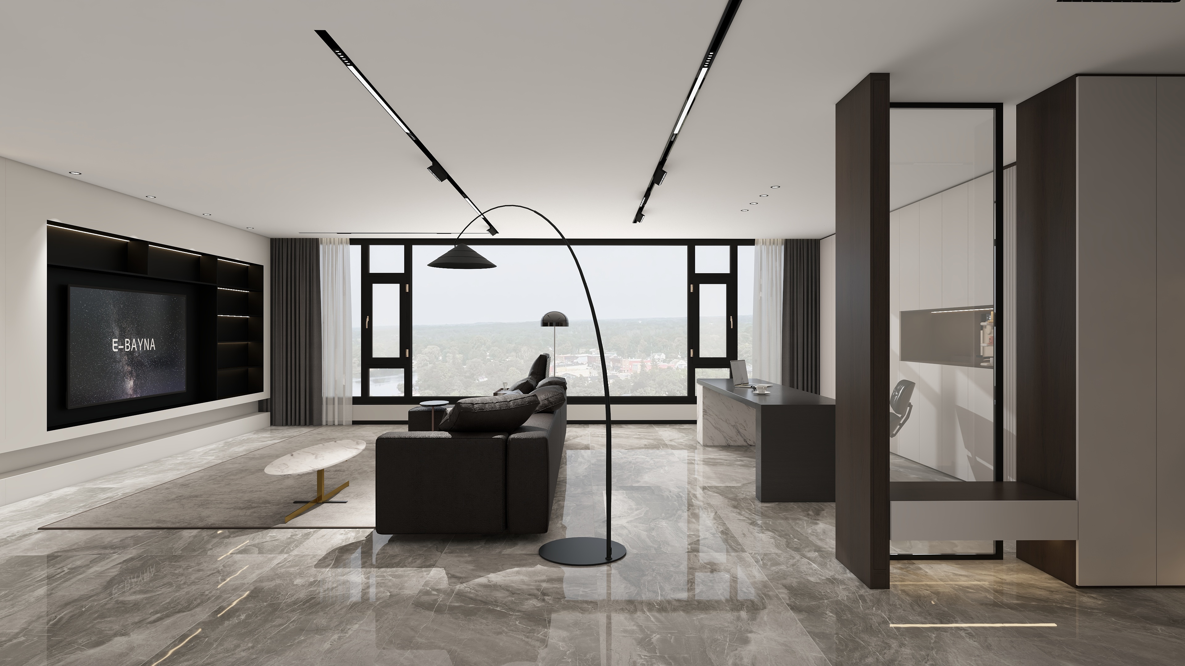 仟铭装饰GfWH-198㎡4室装修效果图