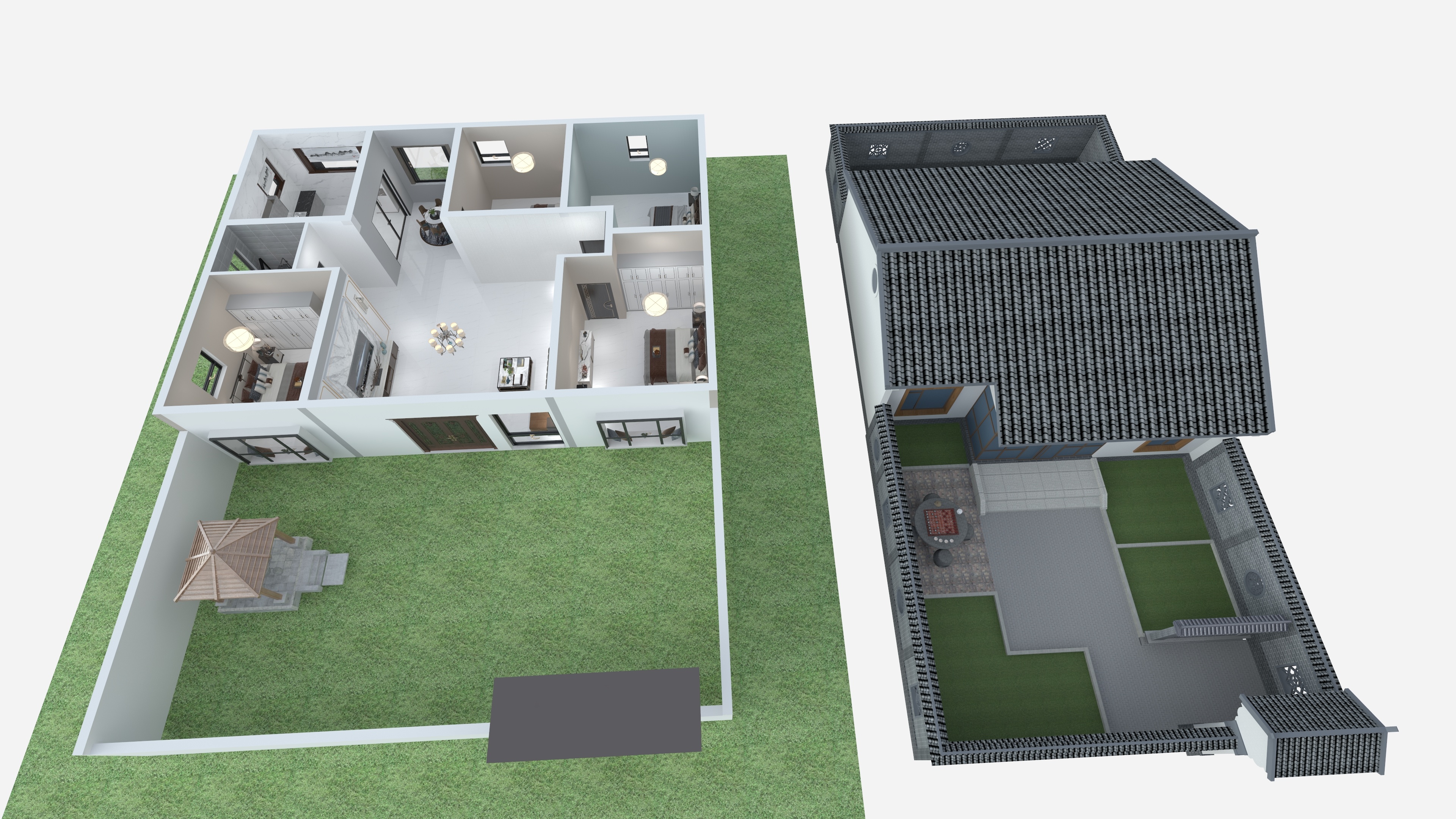 山东居贤装饰巨野分公司-谢集刘庄别墅山东居贤装饰-装修设计方案