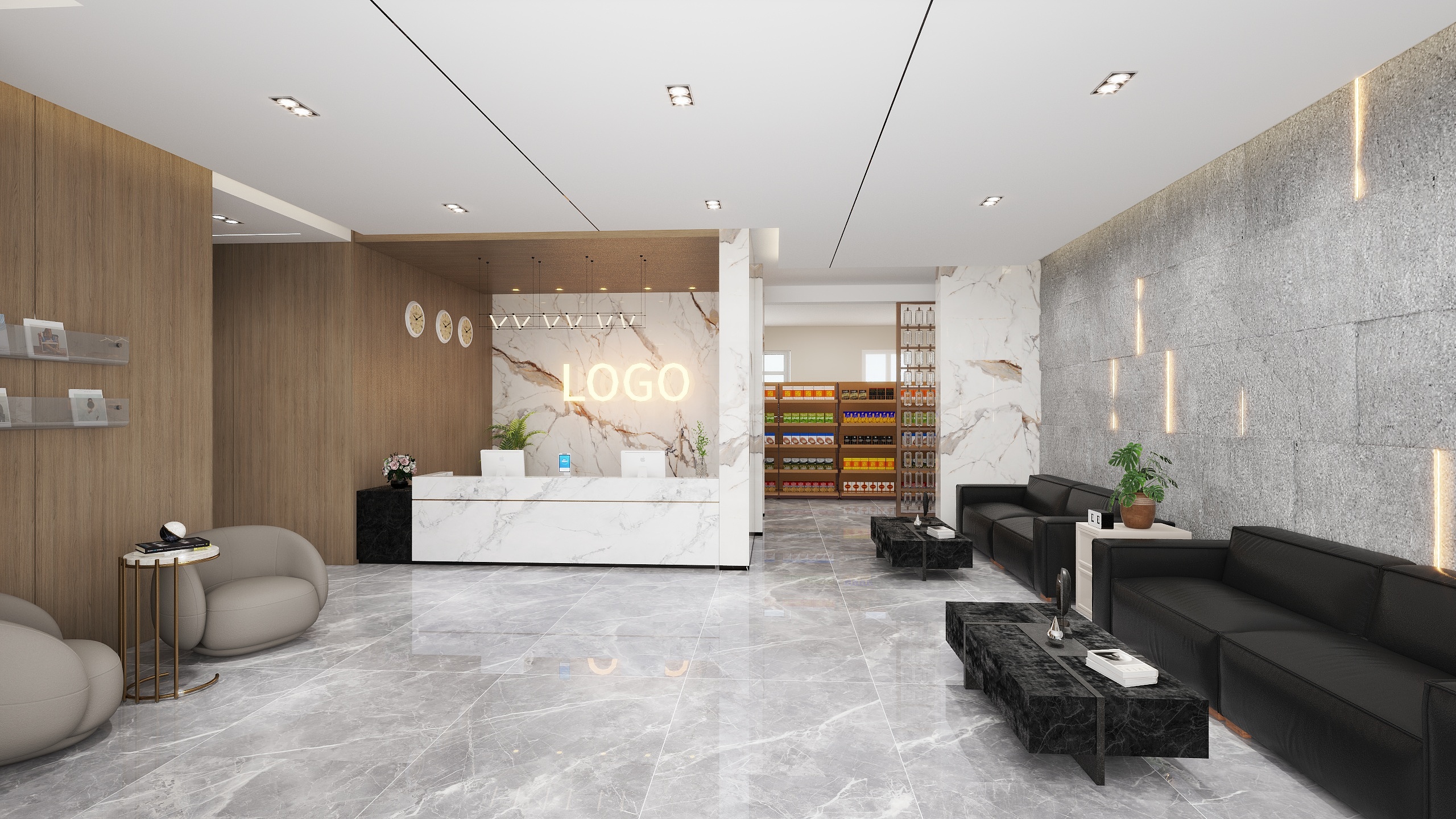 青海雅阁装饰-酒店一楼-装修设计方案