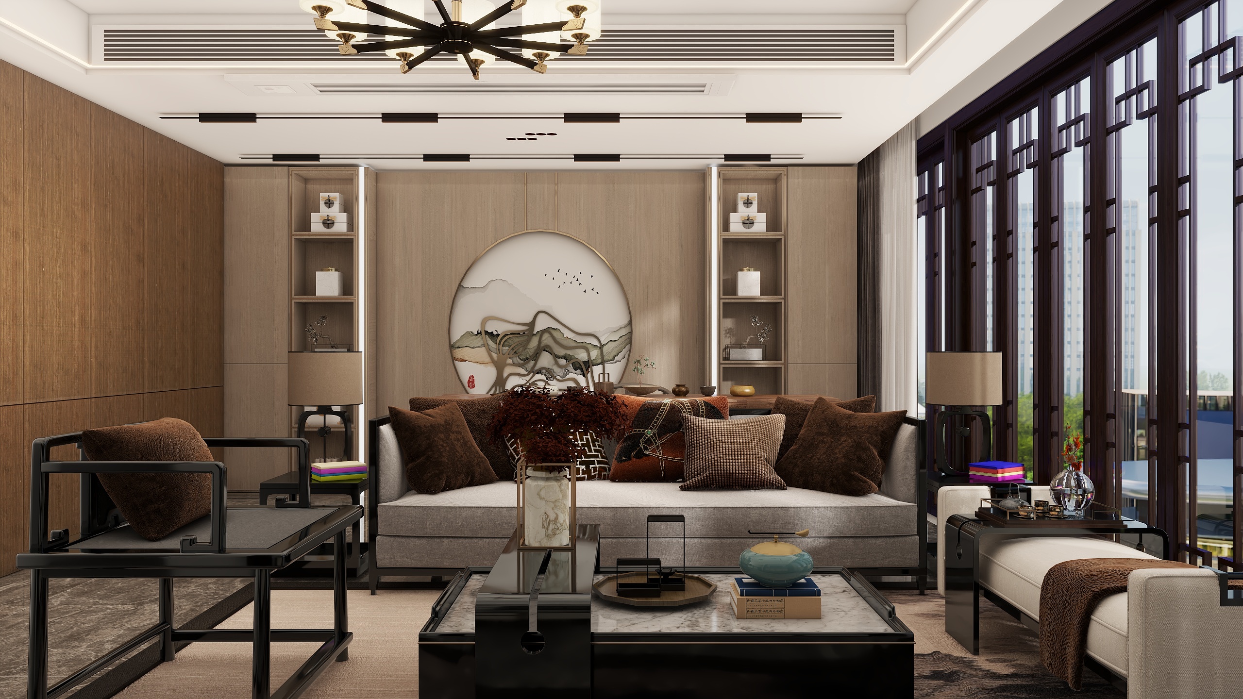 越z设计-新中式装修效果图