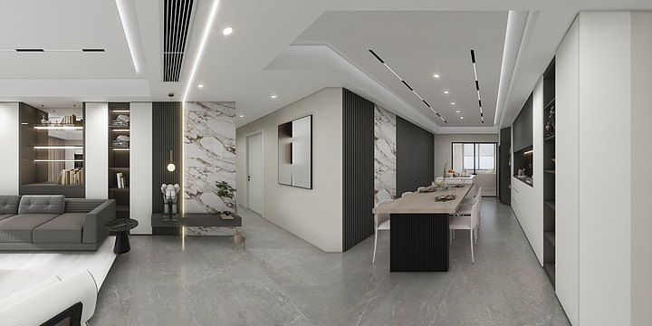 朱小锋设计师GPfP-蜀彩珵昀府14-202效果图-装修设计方案