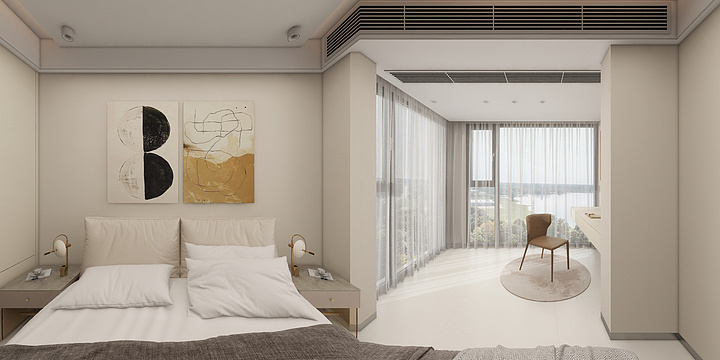 何一凡-超强尚苑-奶油风-装修设计方案