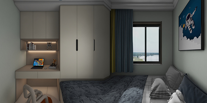 周刘涛家居定制-隆居一品户4楼型图-装修设计方案