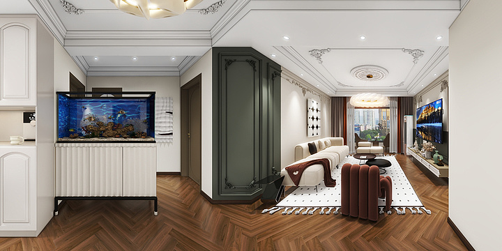 阡陌空间设计-新蔡如意花园121㎡3室-装修设计方案