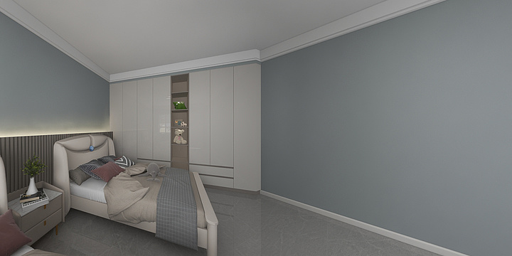 简艺设计-南陵阳二层中间儿童房-装修设计方案