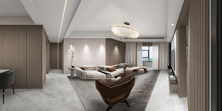 一戴-泊仕金岸2511-装修设计方案