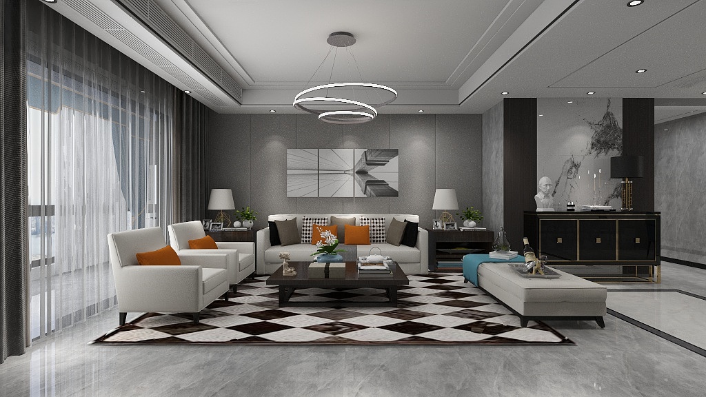 设计师简江辉-北湖缔景198㎡3室-装修设计方案