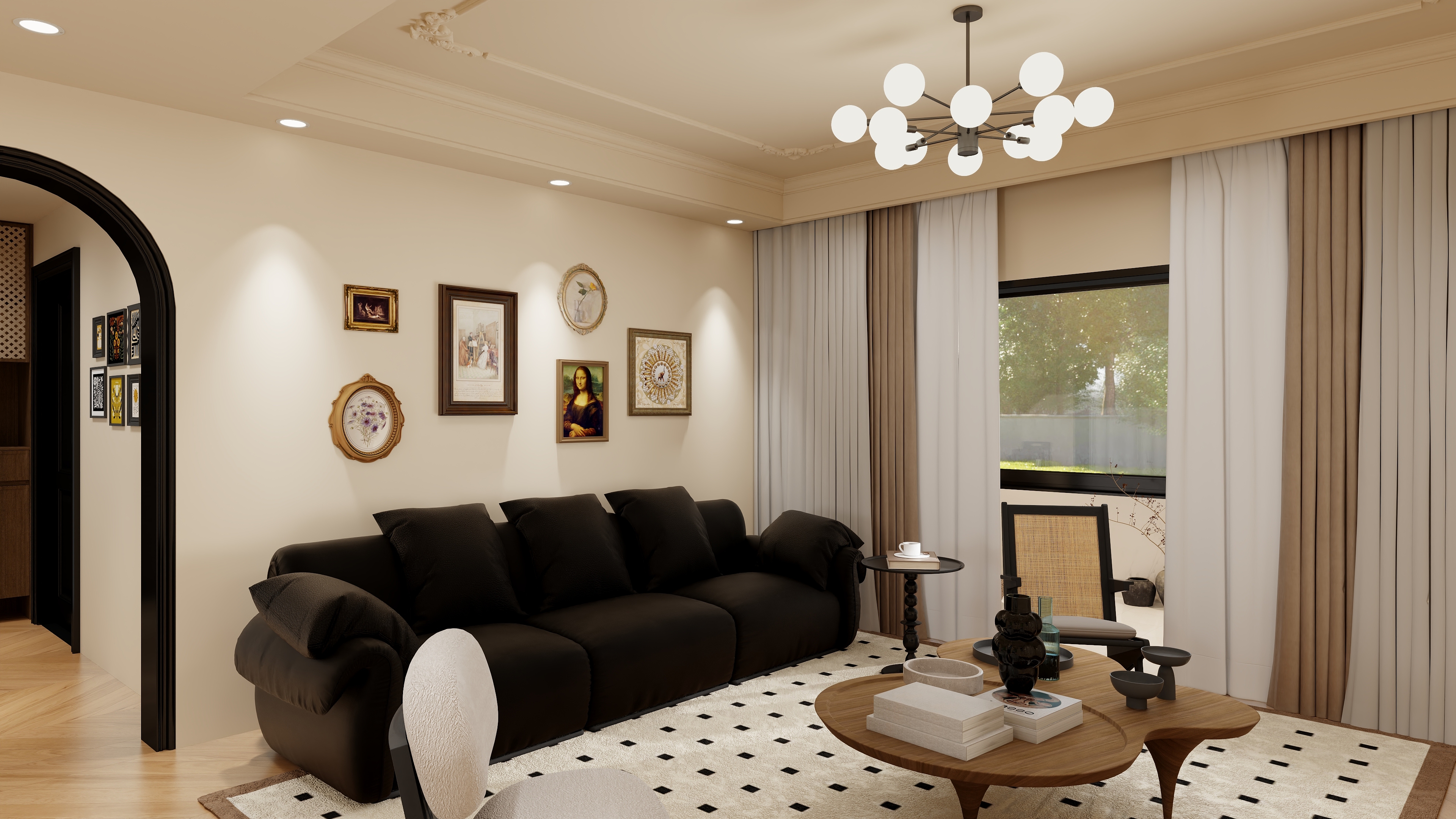 十七052-美式136㎡4室.装修效果图