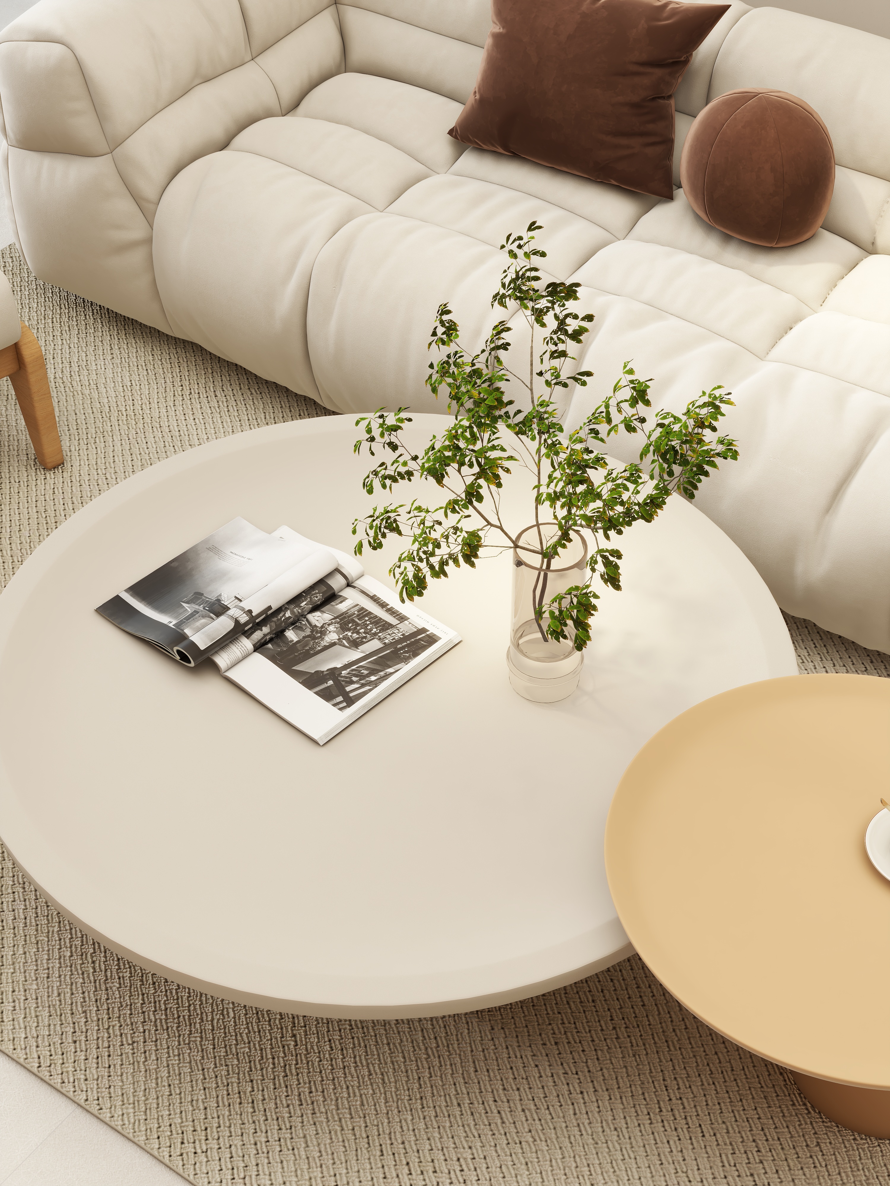 壹诺设计工作室-104㎡3室-原木风装修效果图