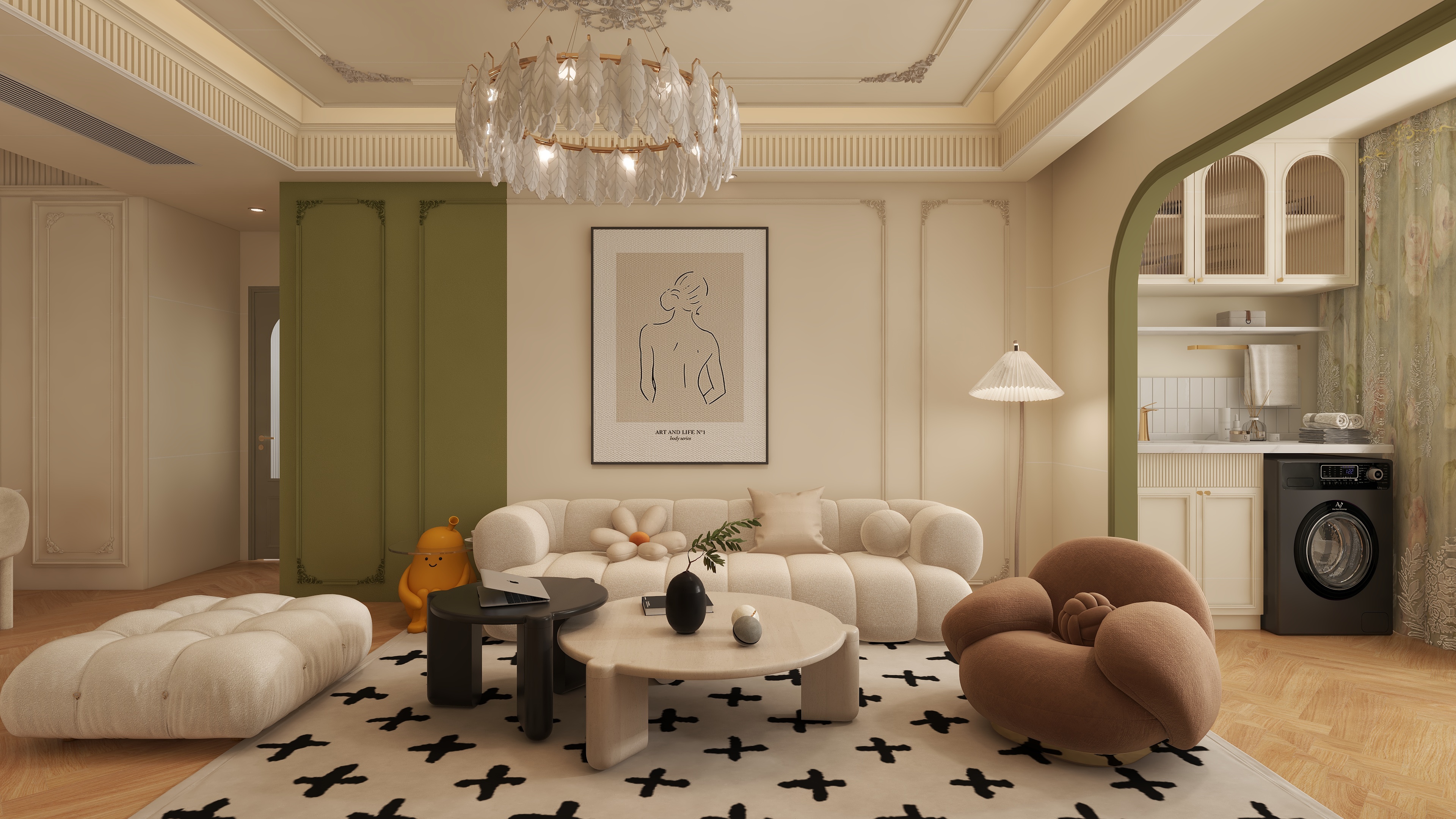 man劳大-104㎡3室-装修设计方案