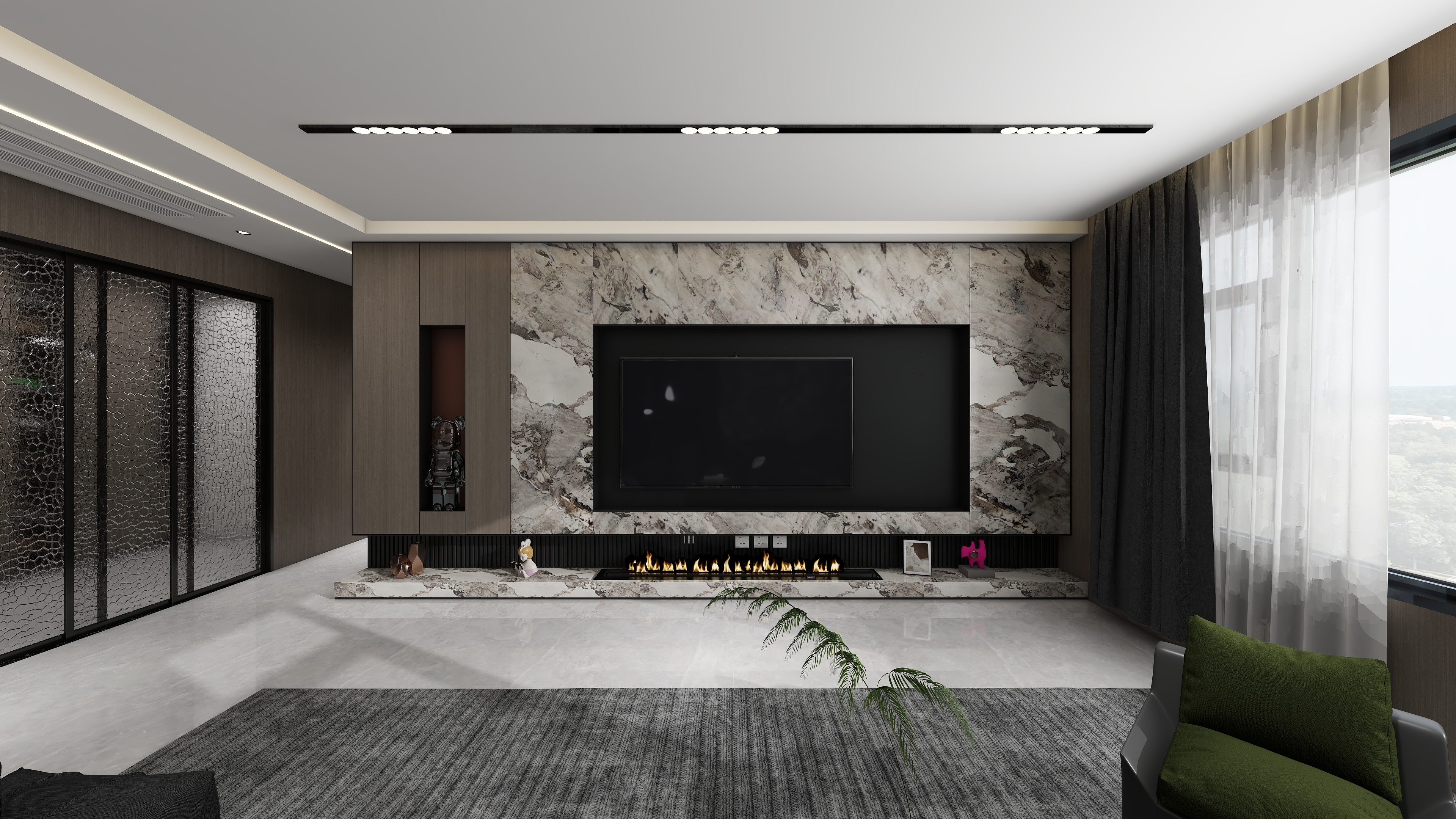 梦越室内设计-轻奢风-132㎡3室-装修设计方案