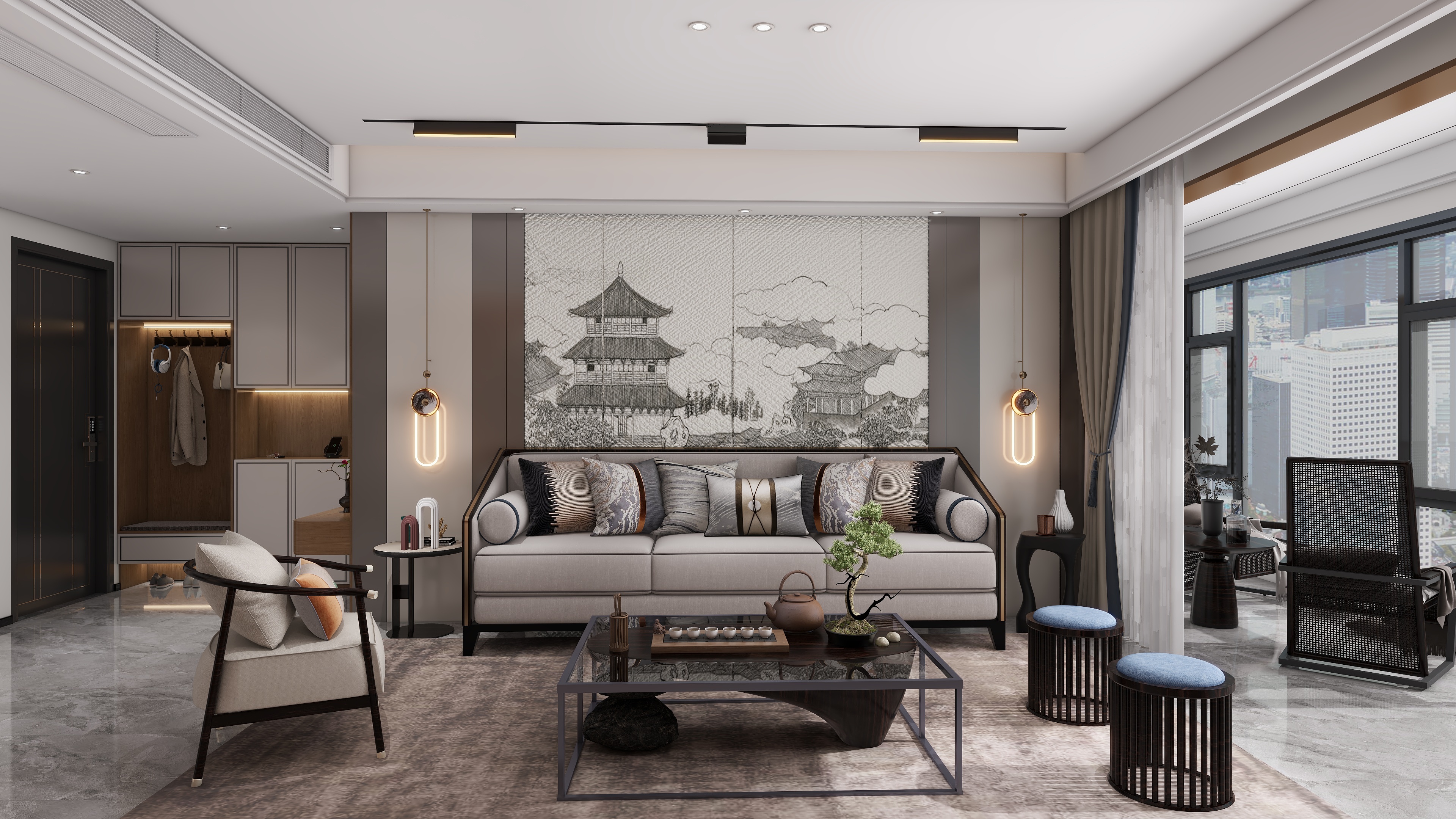 满-满-新中式雅馨园-装修设计方案