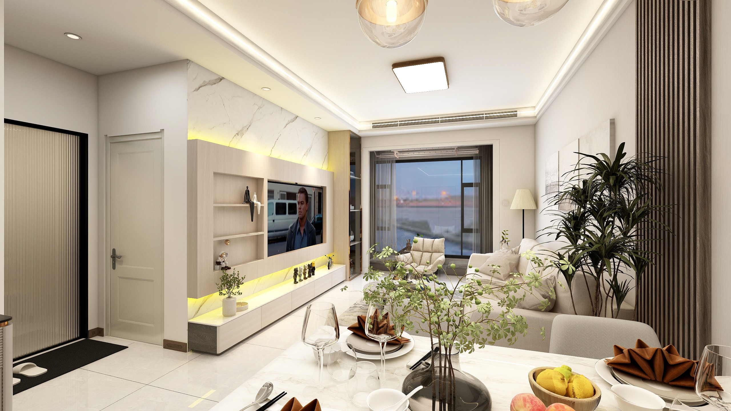 运城裴少-小郝小平方温馨之家-装修设计方案