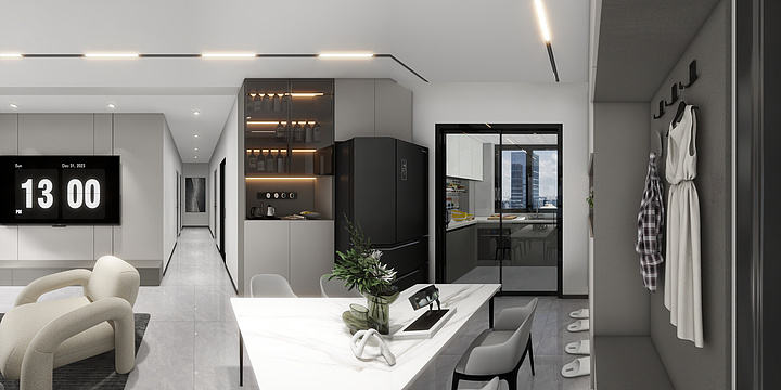 鹰雕衣柜小刘-鸿发世纪华府3-1-1803-装修设计方案