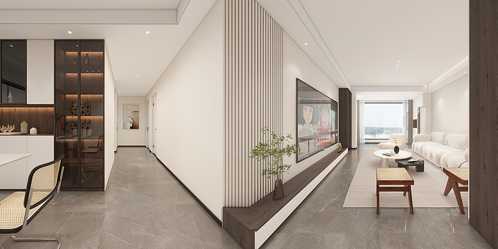 BS效果图-酷家乐|现代效果图-装修设计方案