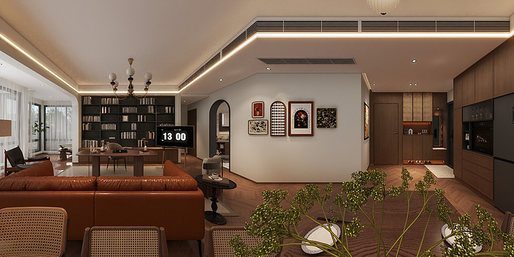 甲乙装饰3黄荣-依云里142㎡4室-装修设计方案