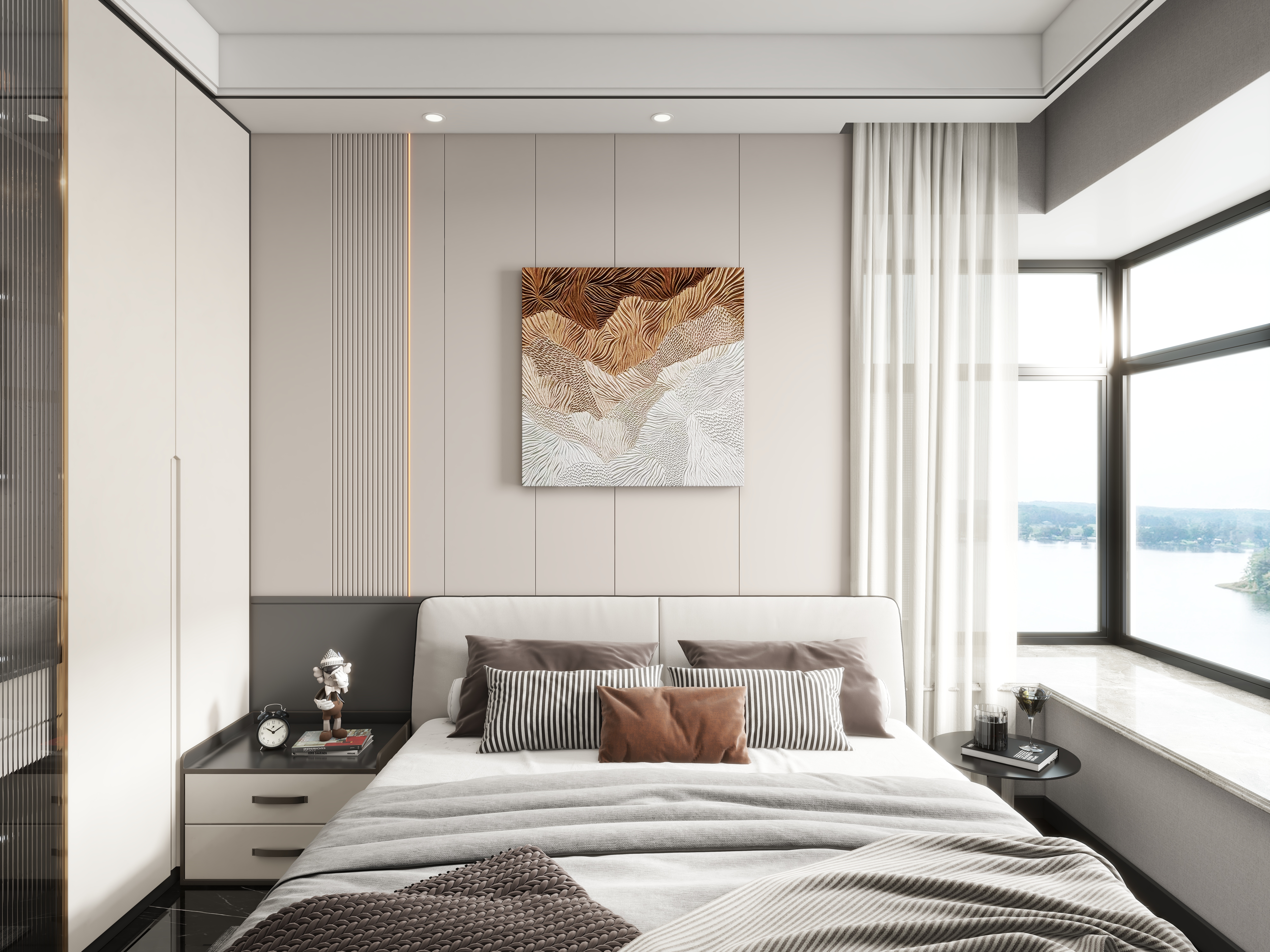 艺雅丽-87平现代简约装修效果图