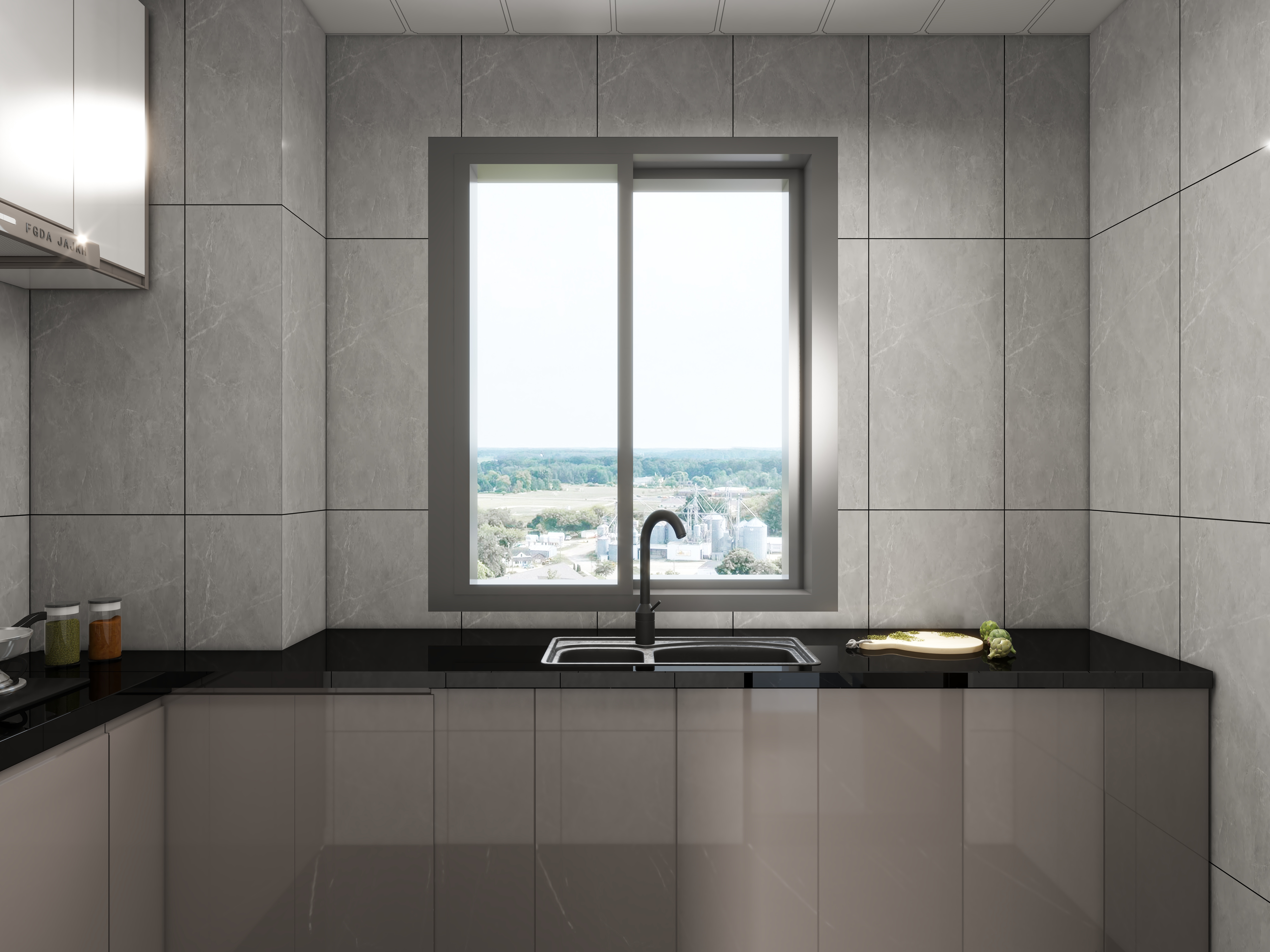 艺雅丽-87平现代简约装修效果图