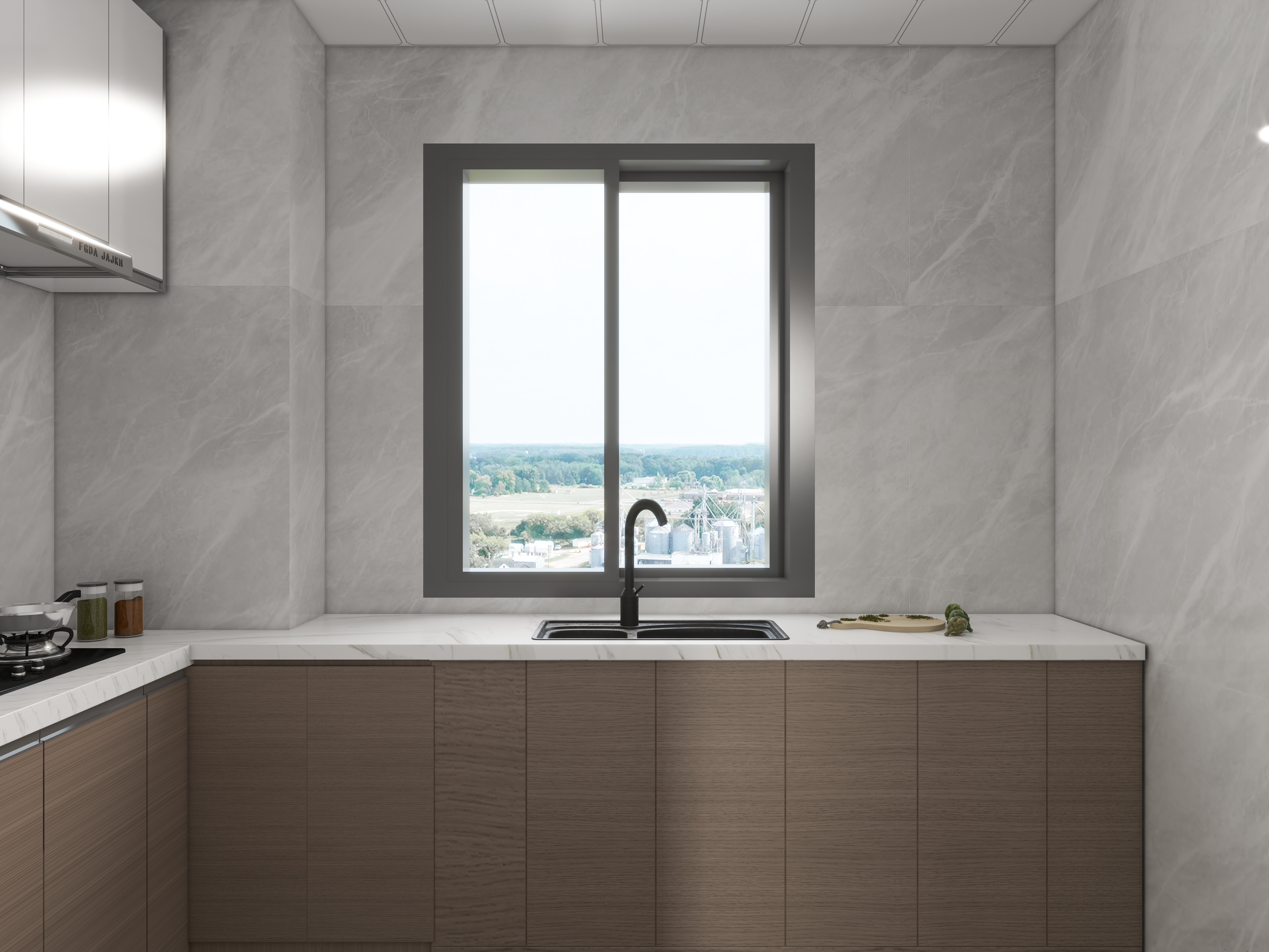 艺雅丽-107平现代简约装修效果图