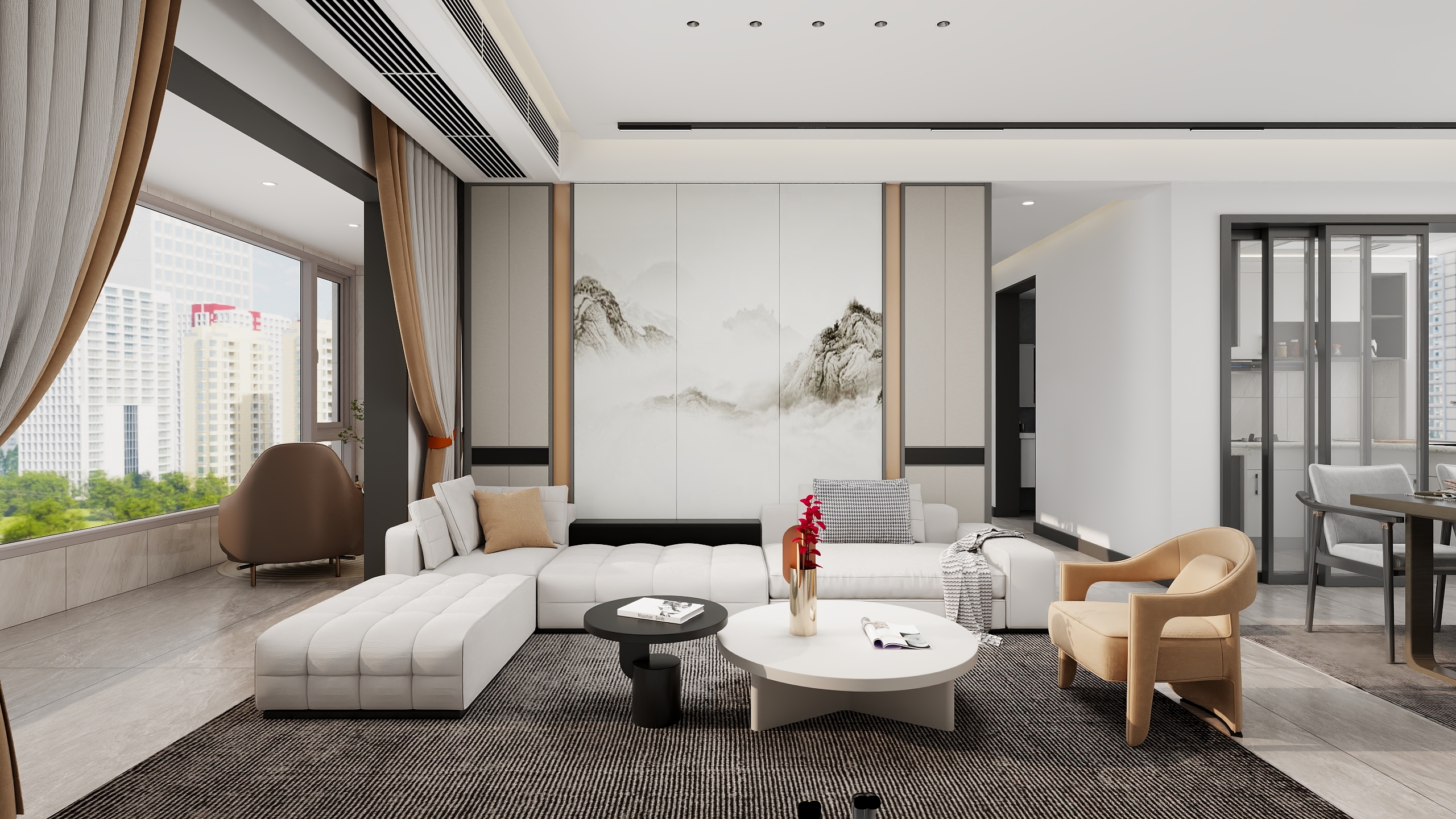 设计师如一-碧桂园中梁槐荫四季现代简约132㎡3室-装修设计方案