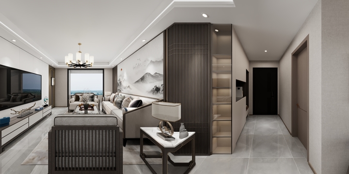 整装设计LN-信达宸院10#-129.dwg新中式风格-装修设计方案