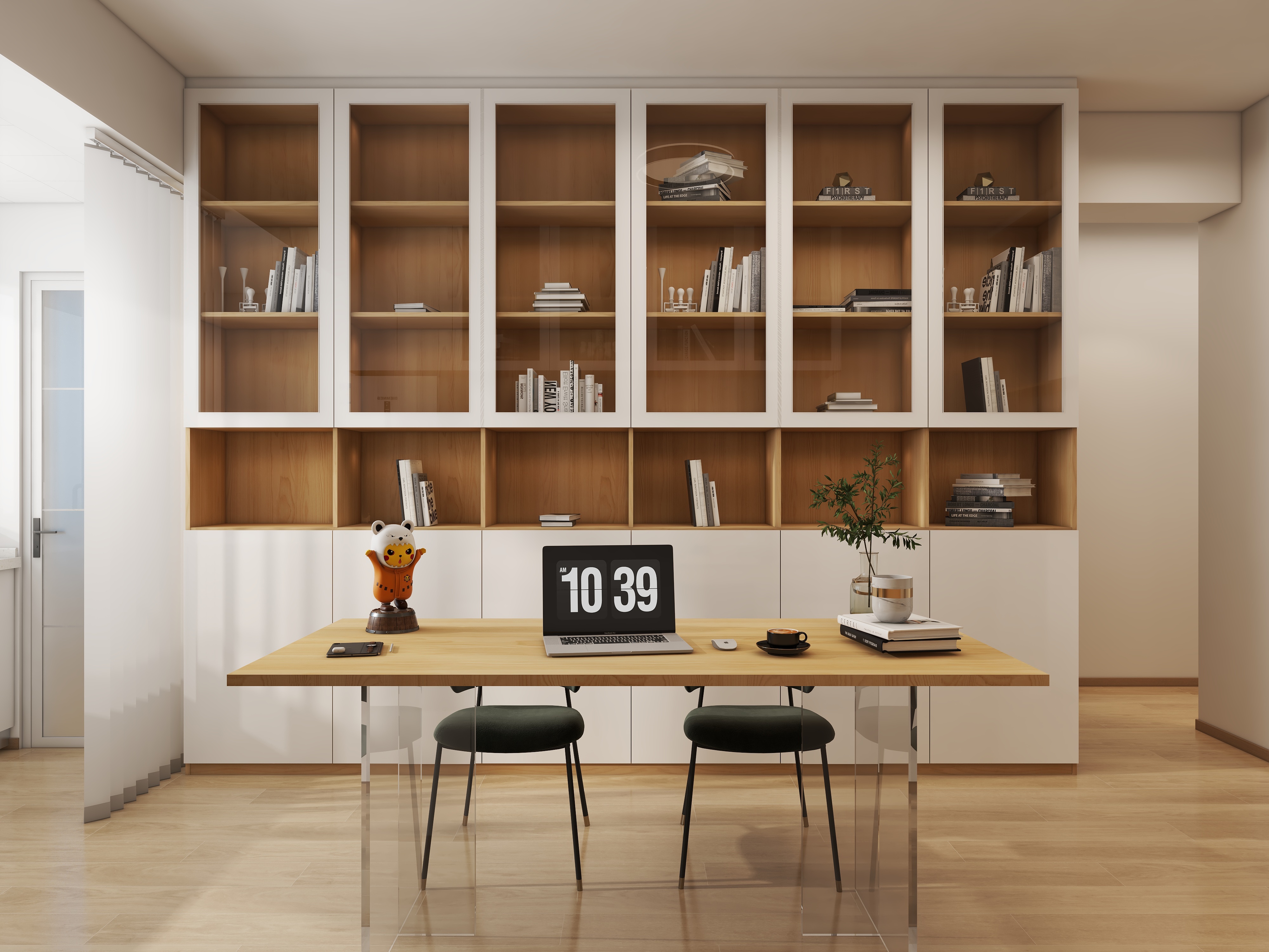 范常灿-67㎡2室原木奶油风-装修设计方案