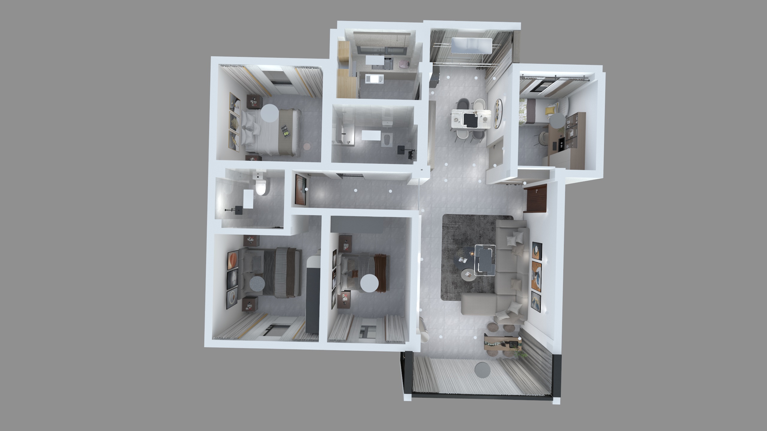铭筑装饰设计有限公司-水泥厂11栋302-装修设计方案