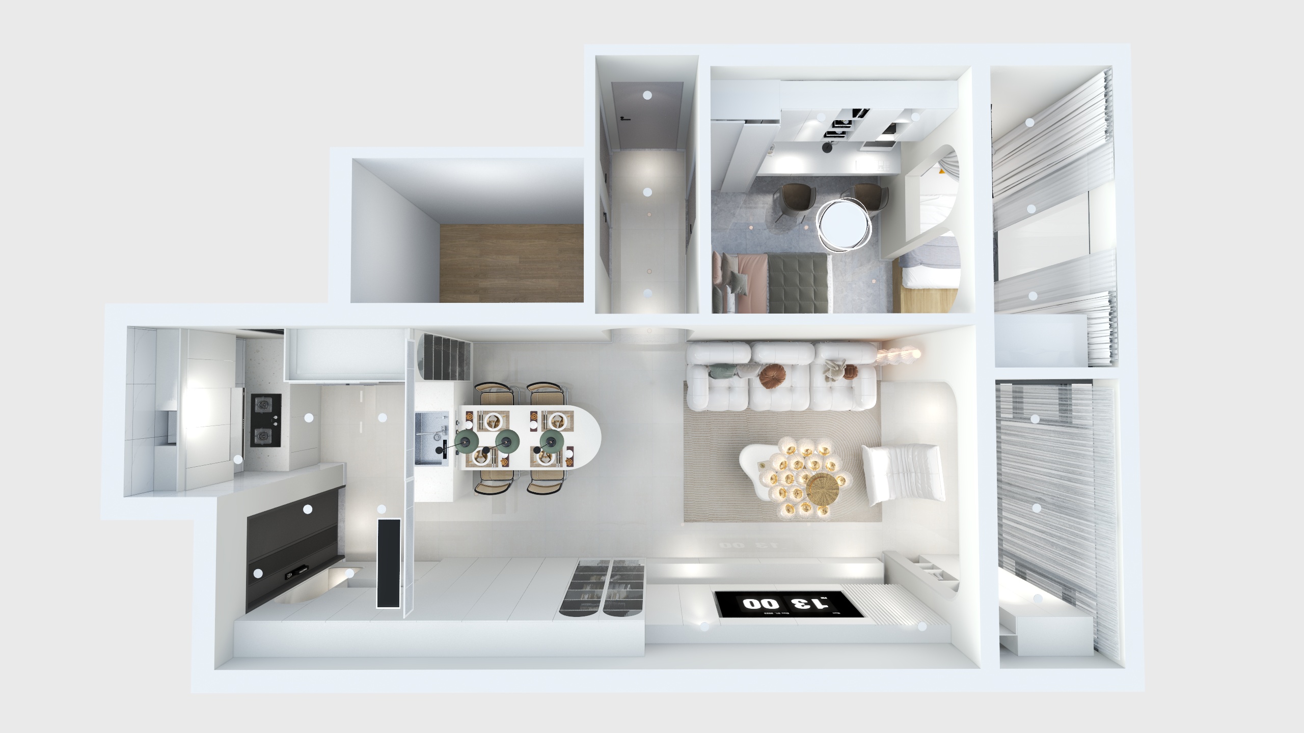 Chocolote-奶油风-装修设计方案