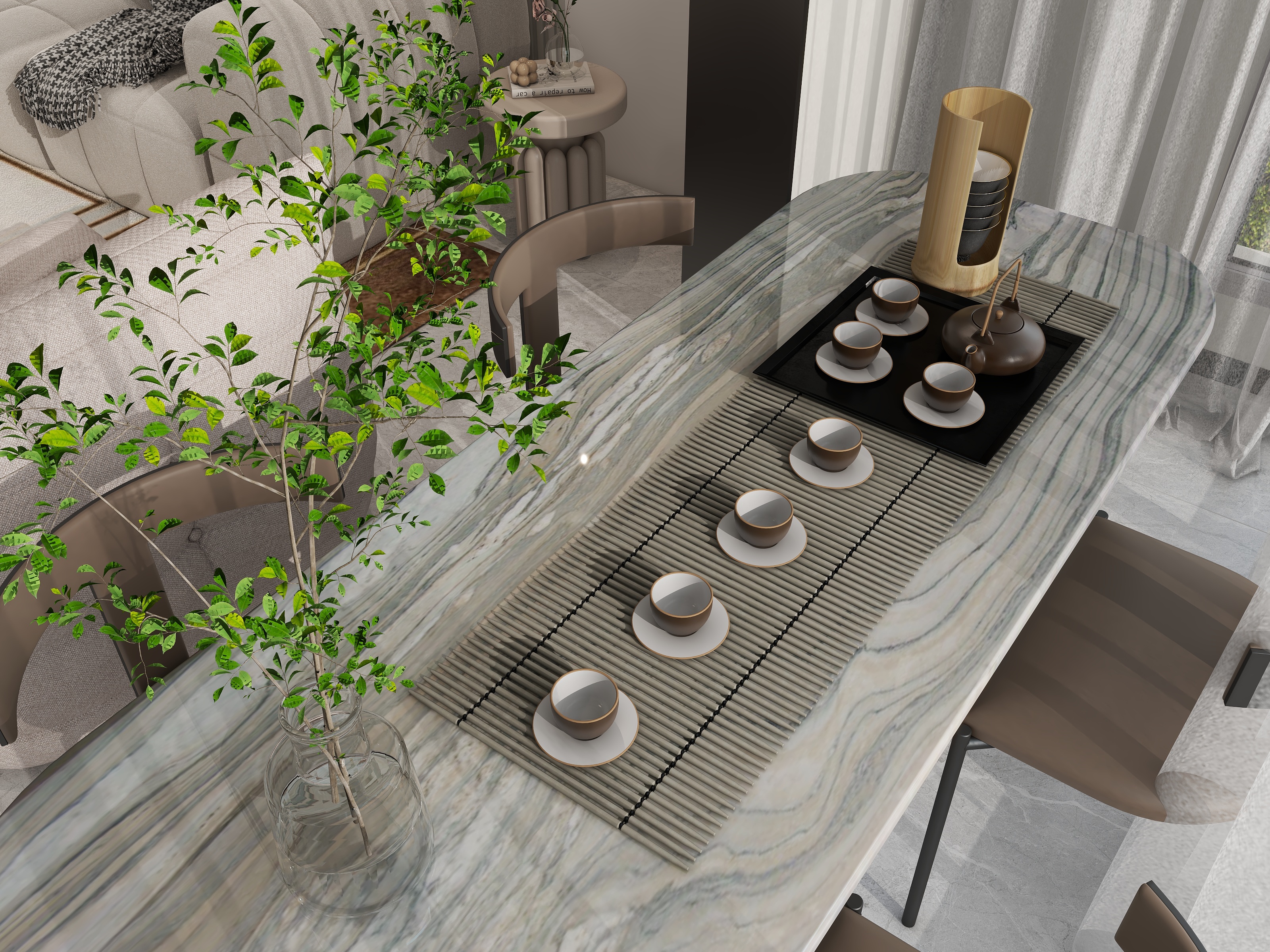 Dcony-现代简约133方-装修设计方案