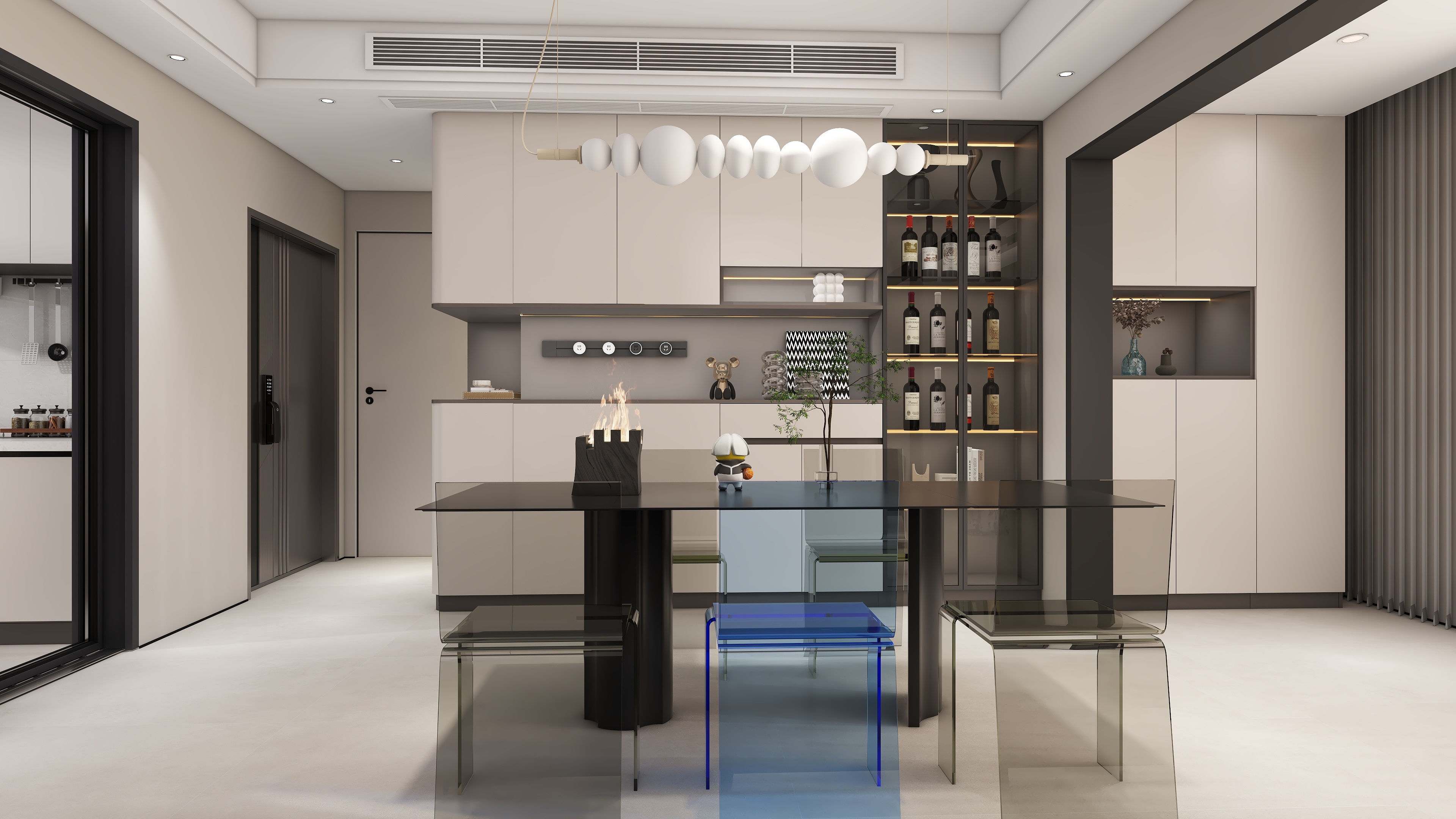 济南章丘加盟店-107㎡2室-装修设计方案