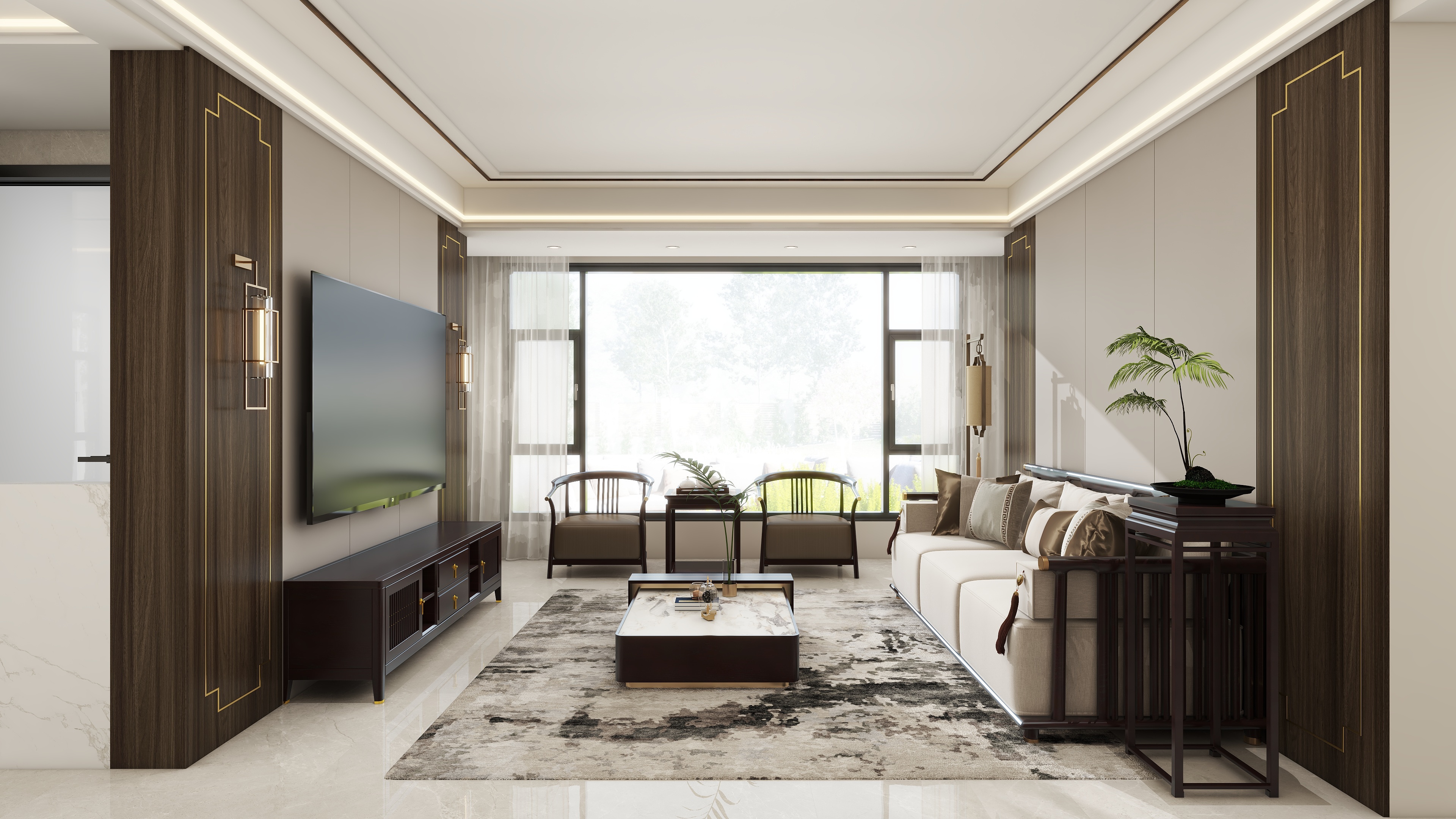 田壮oXAj-时代广场-新中式-装修设计方案