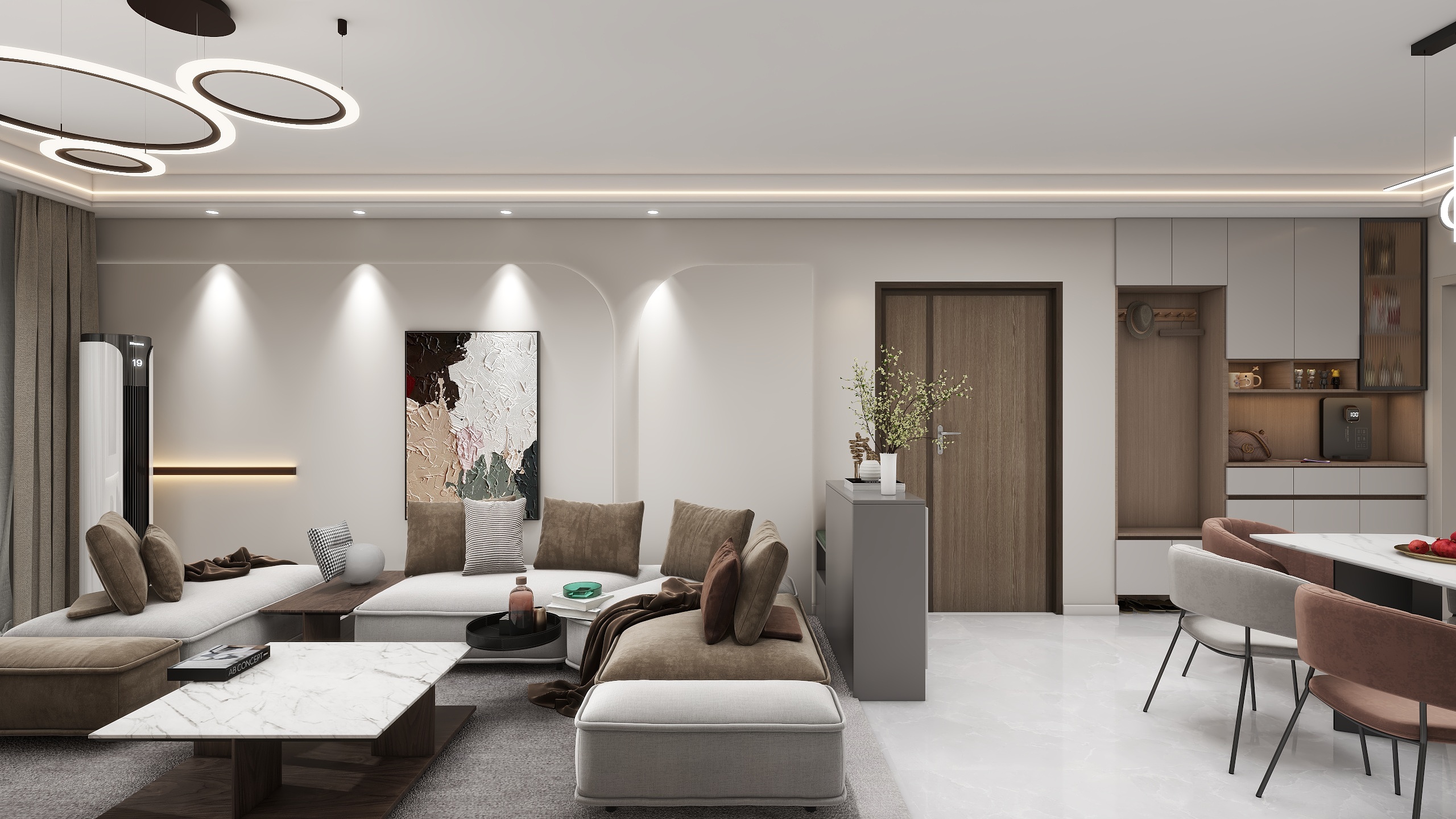 末与-温情脉脉奶茶风-装修设计方案