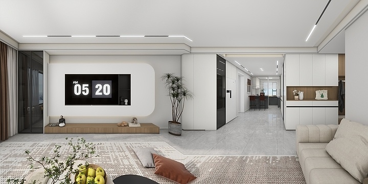 西尔艾力-全友-绿岛4-3-1802-装修设计方案