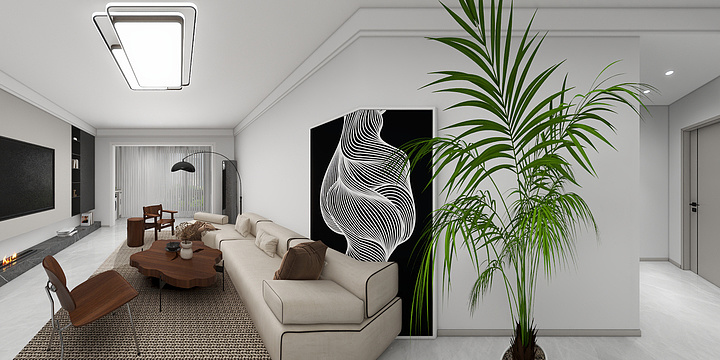 干装修的大龙-三龙天津花园.-装修设计方案