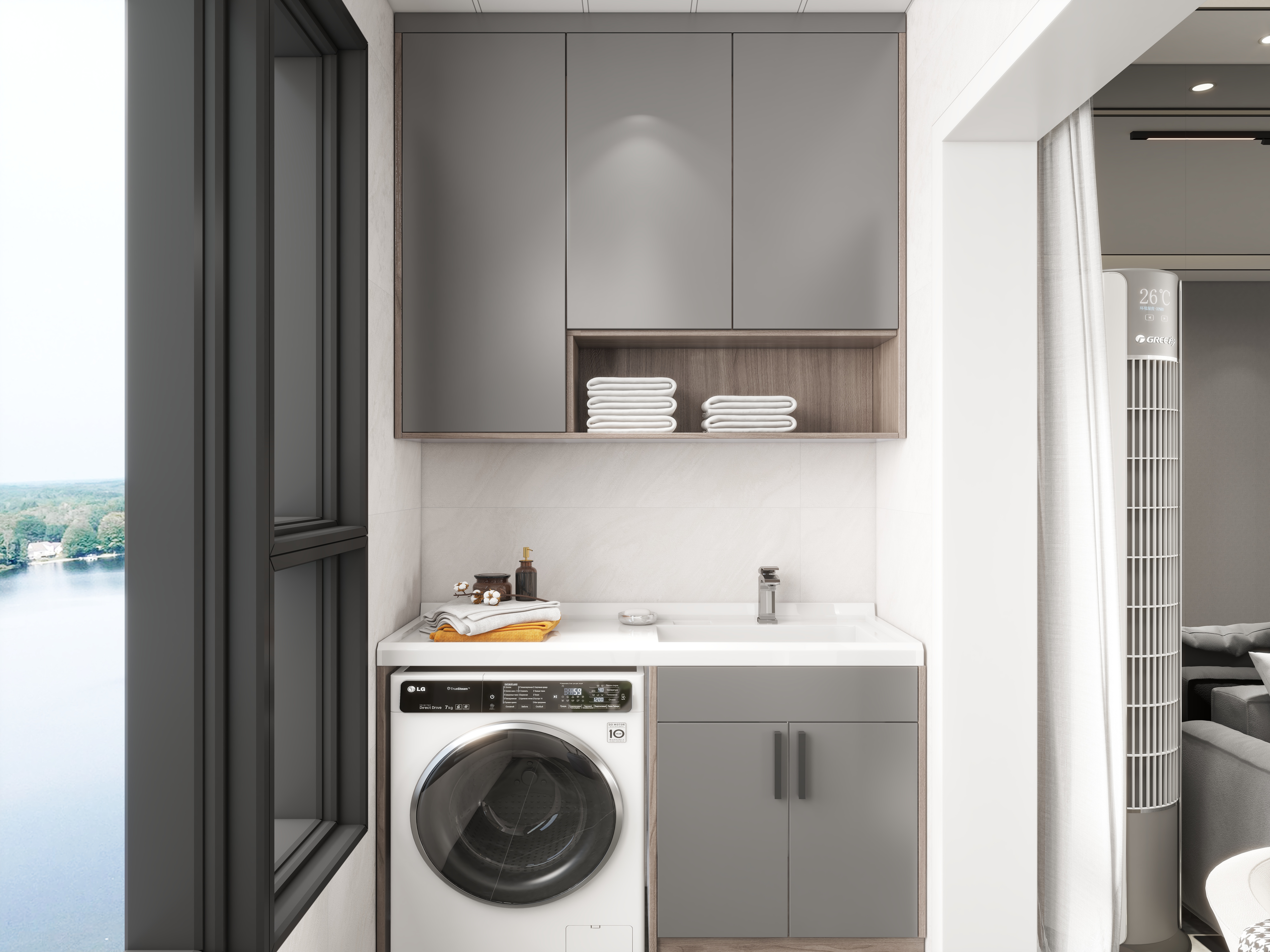 艺雅丽-140平现代简约装修效果图