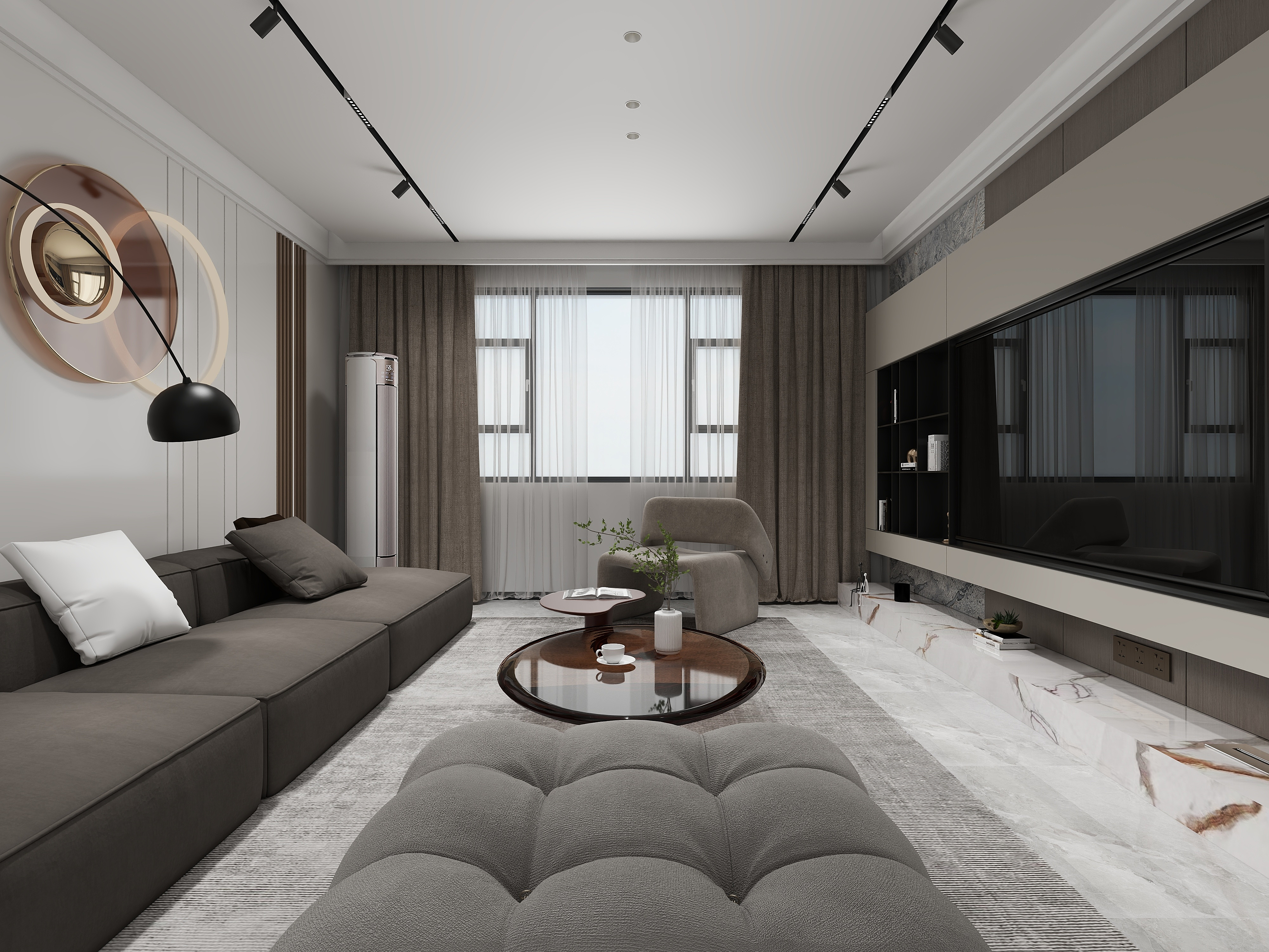 天水全案设计师白老师-自建房116㎡3室装修效果图